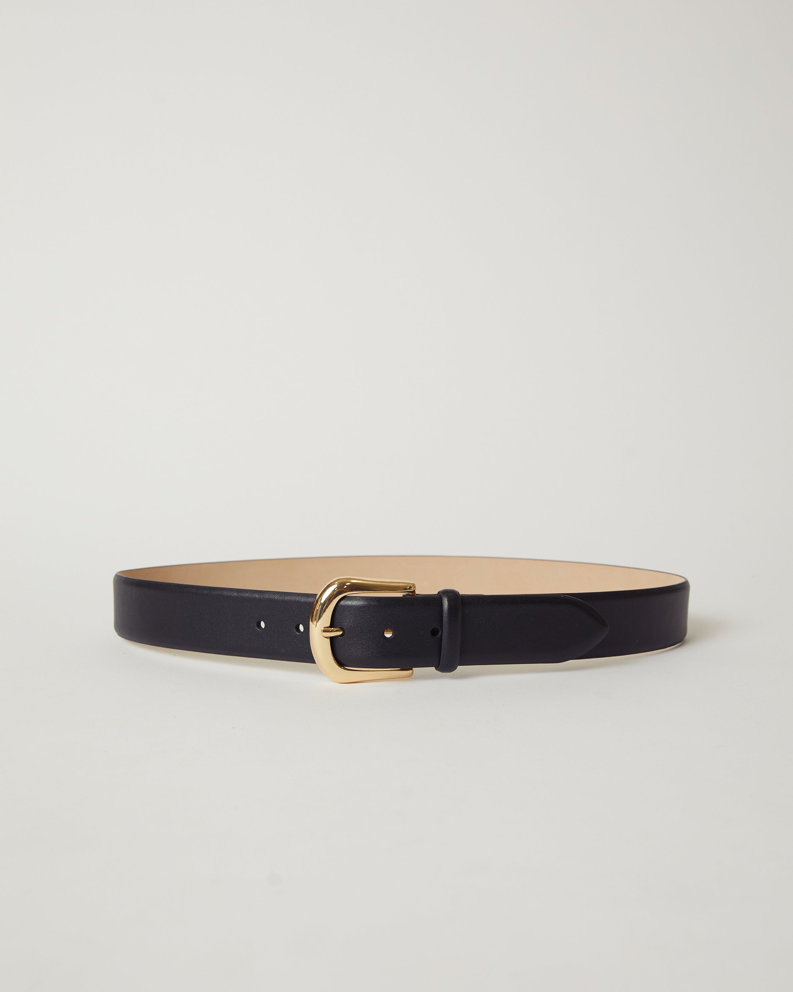KENNEDY LEATHER BELT Black Gold - BELT