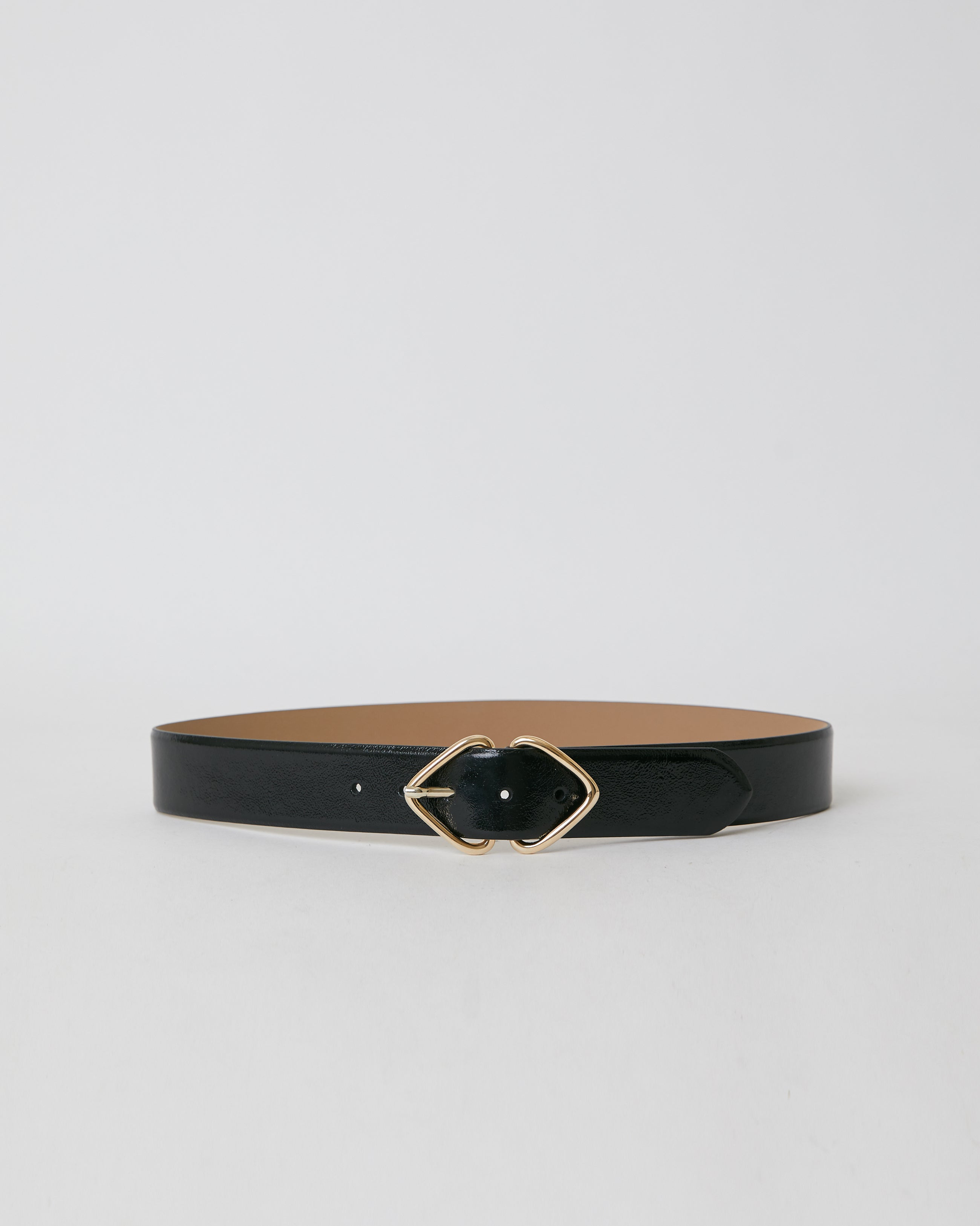LIVIA GLOSS LEATHER BELT (FINAL SALE)