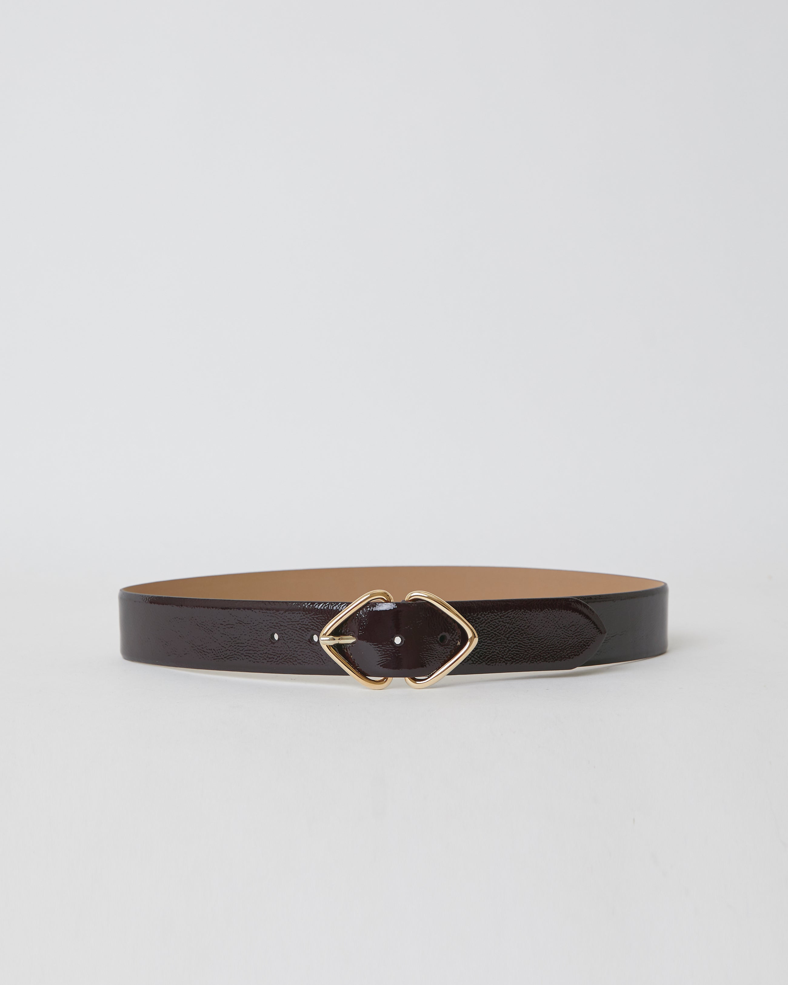 LIVIA GLOSS LEATHER BELT (FINAL SALE)