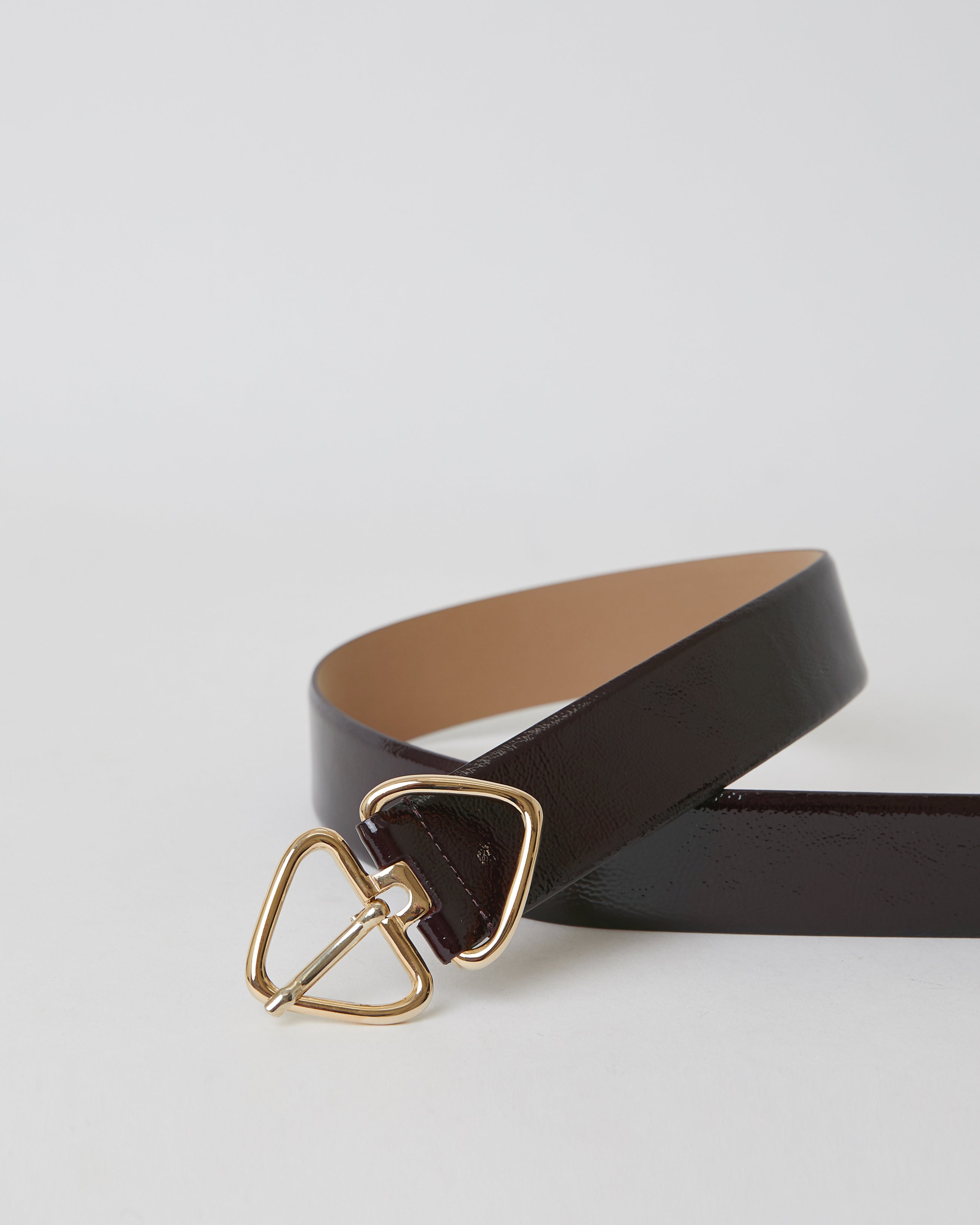 LIVIA GLOSS LEATHER BELT (FINAL SALE)