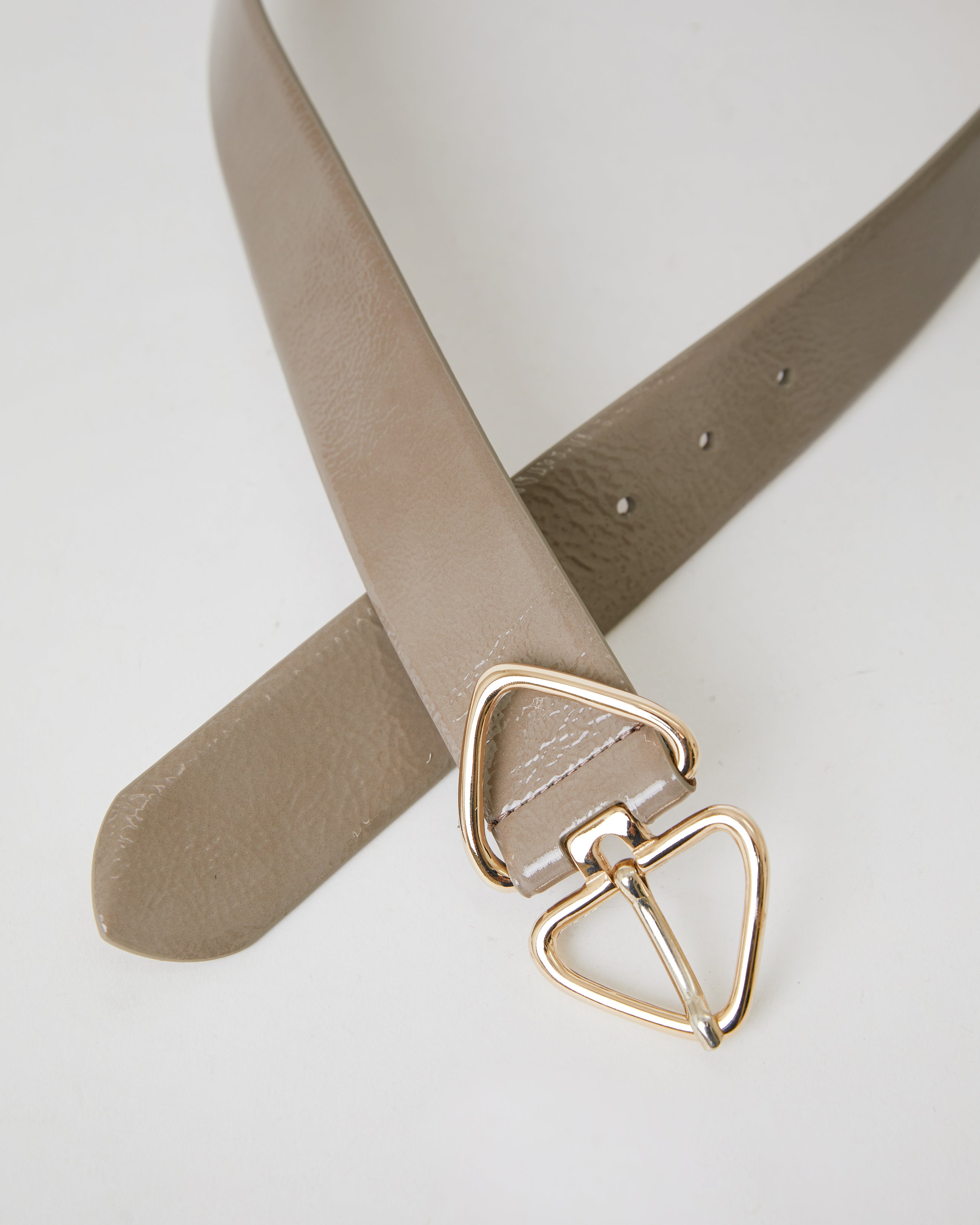 LIVIA GLOSS LEATHER BELT (FINAL SALE)