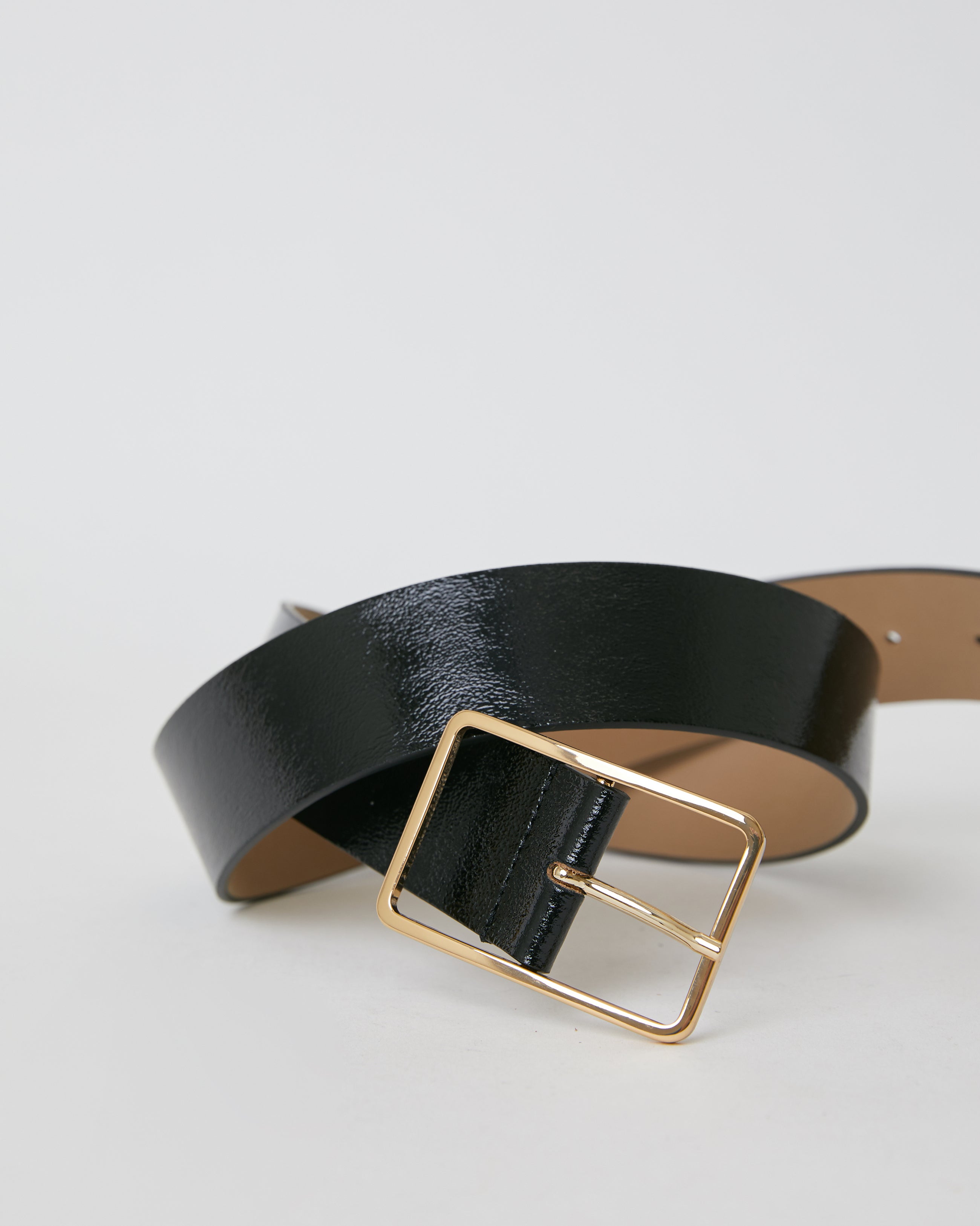 MILLA GLOSS LEATHER BELT - BELT