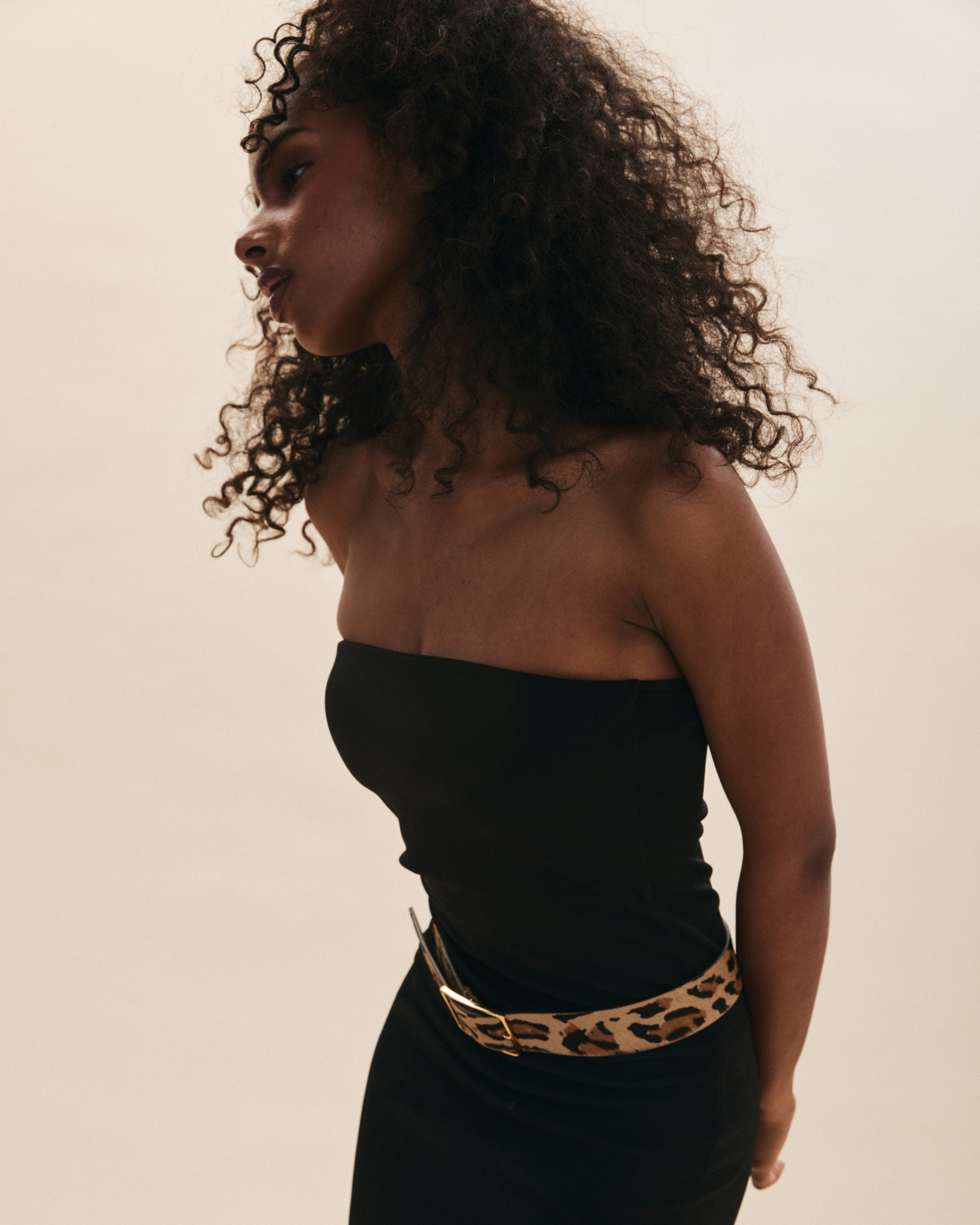 MILLA CALF-HAIR LEATHER BELT - BELT