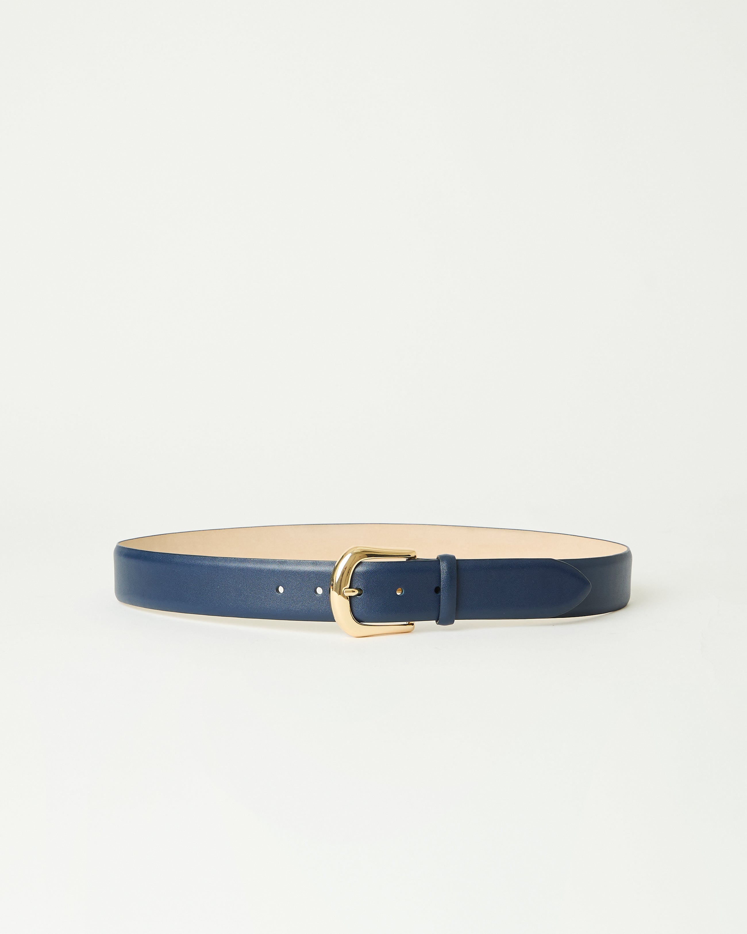 KENNEDY LEATHER BELT Navy Gold - BELT