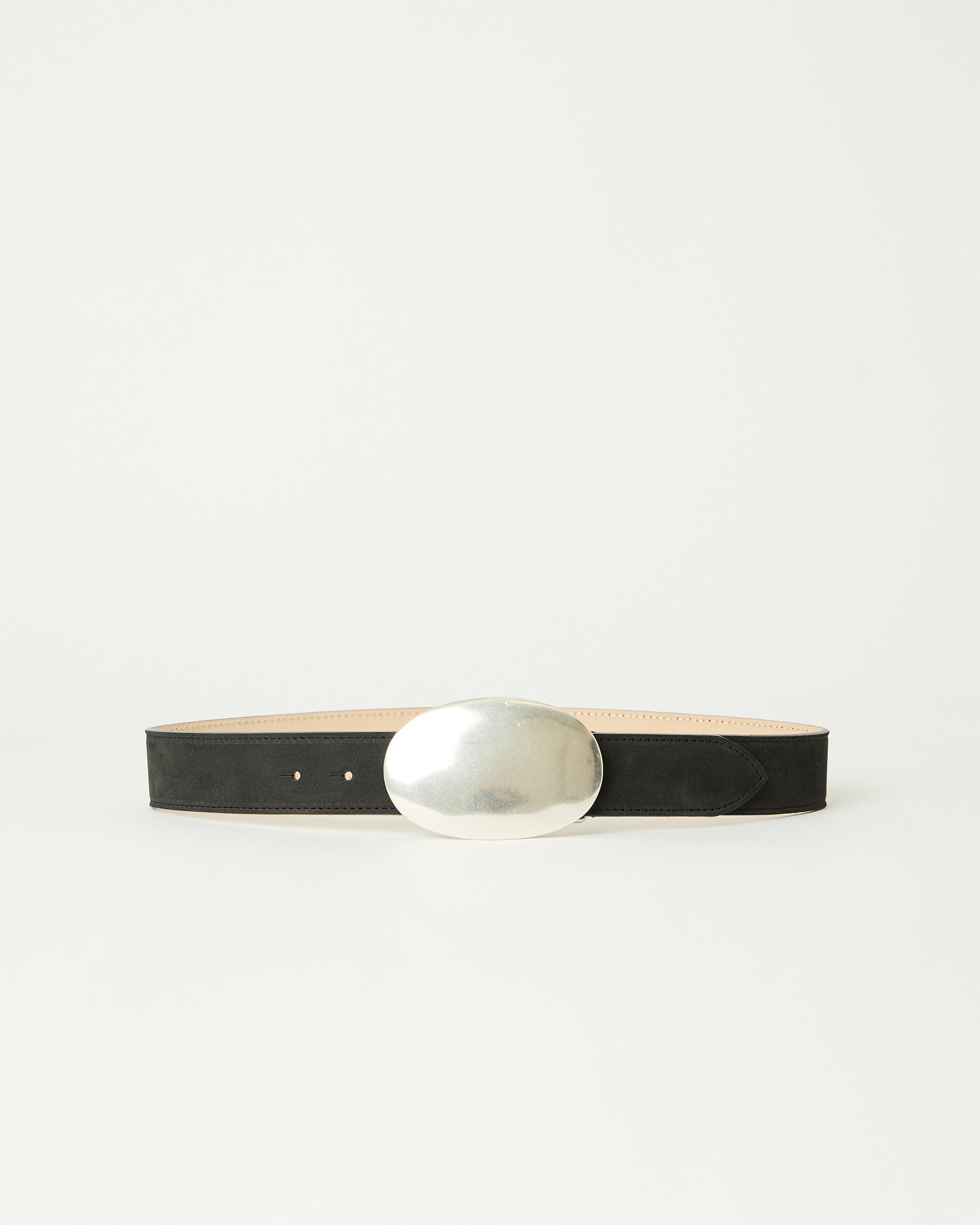 MYRA NUBUCK BELT Black Silver - BELT