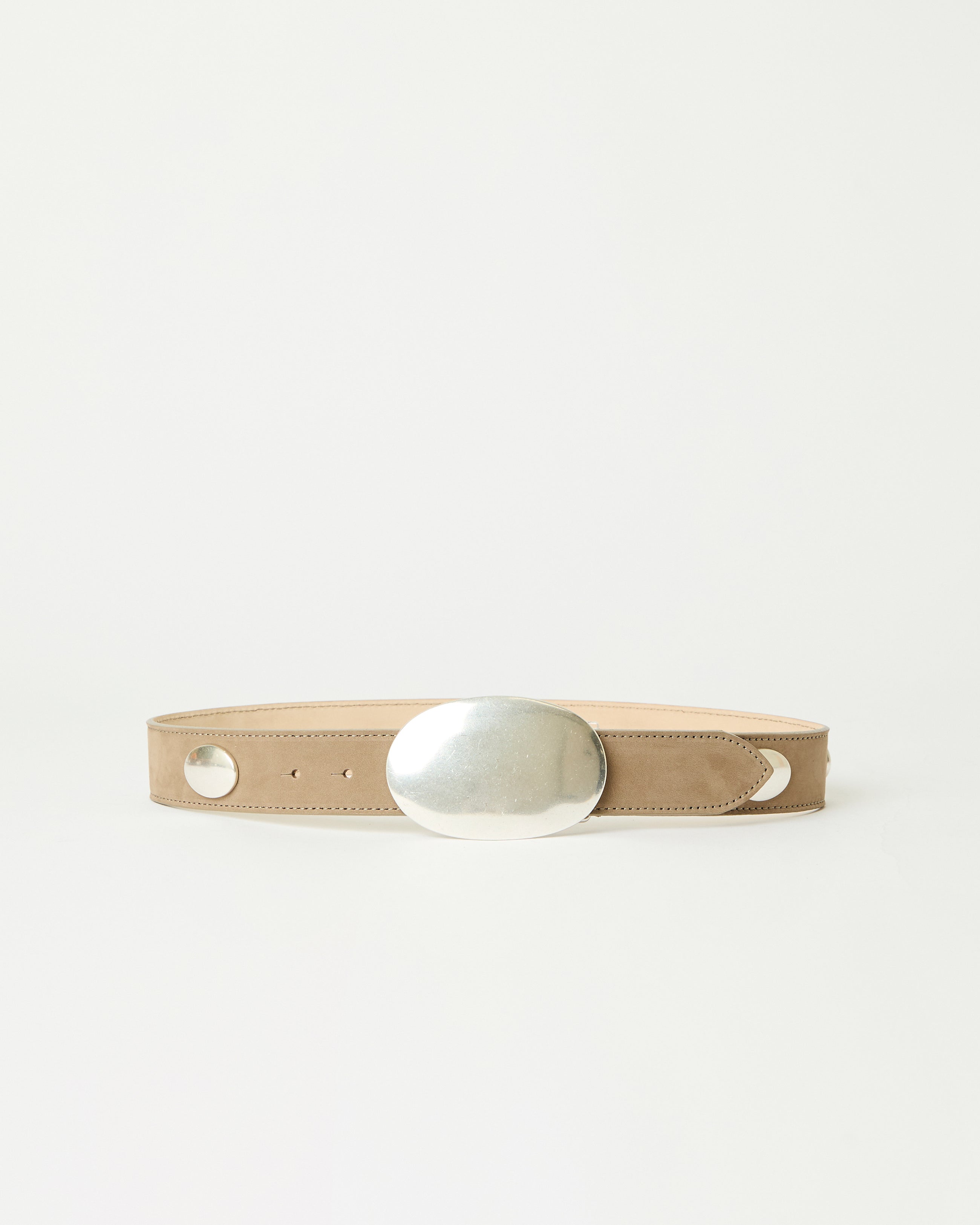 MYRA CONCHO NUBUCK BELT Taupe Silver - BELT