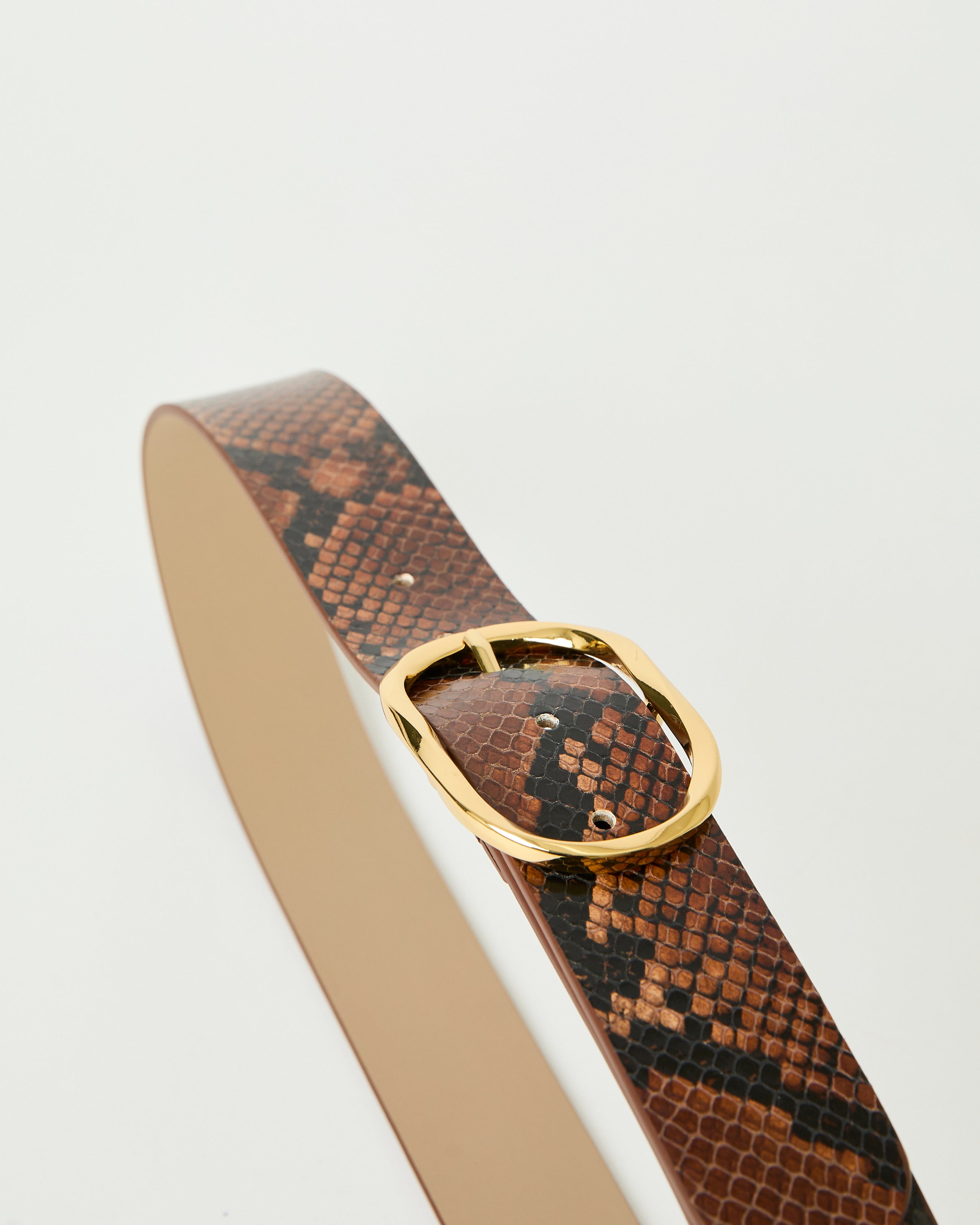 KYRA PYTHON LEATHER BELT - BELT