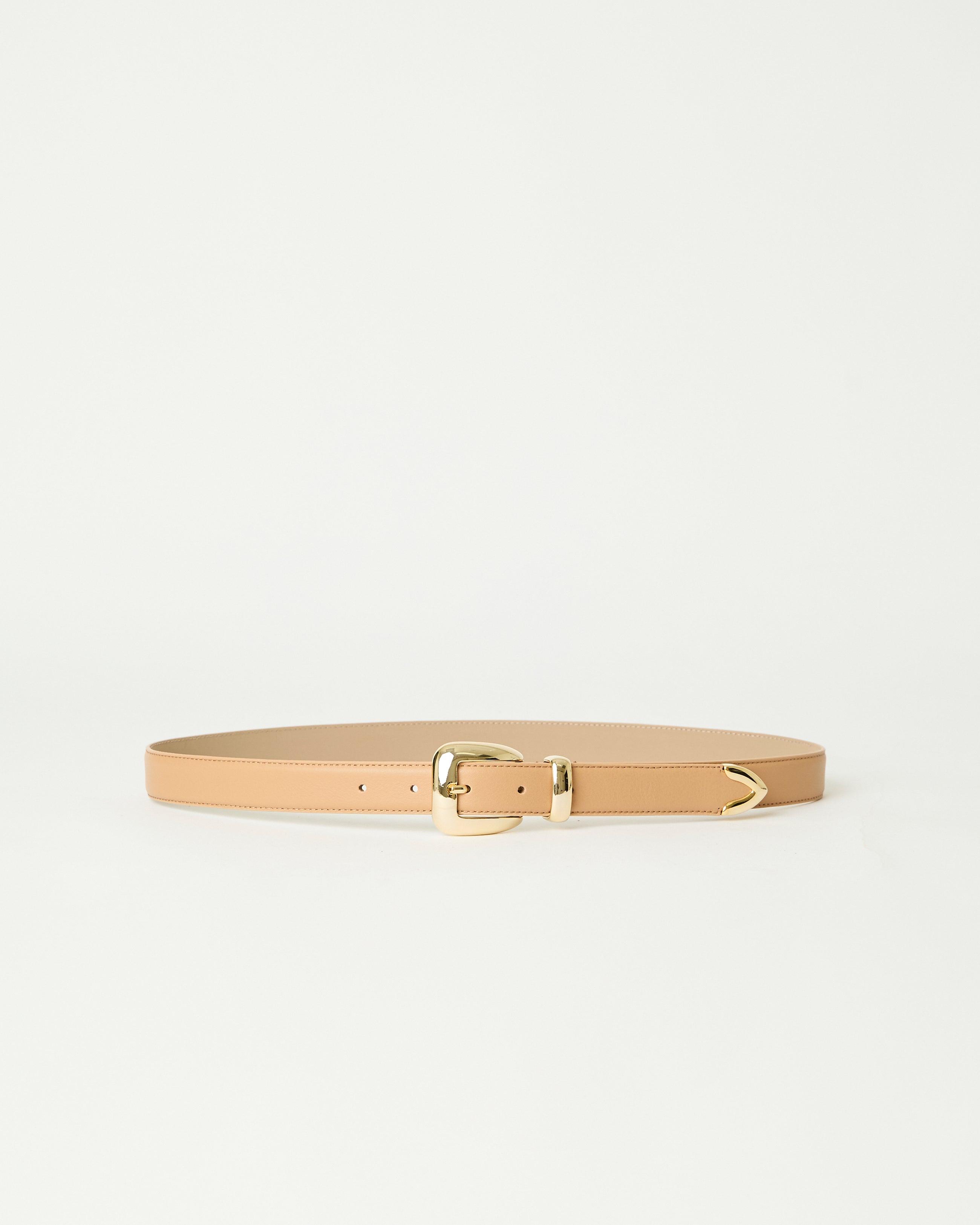 DUKE LEATHER BELT Tan Gold - BELT