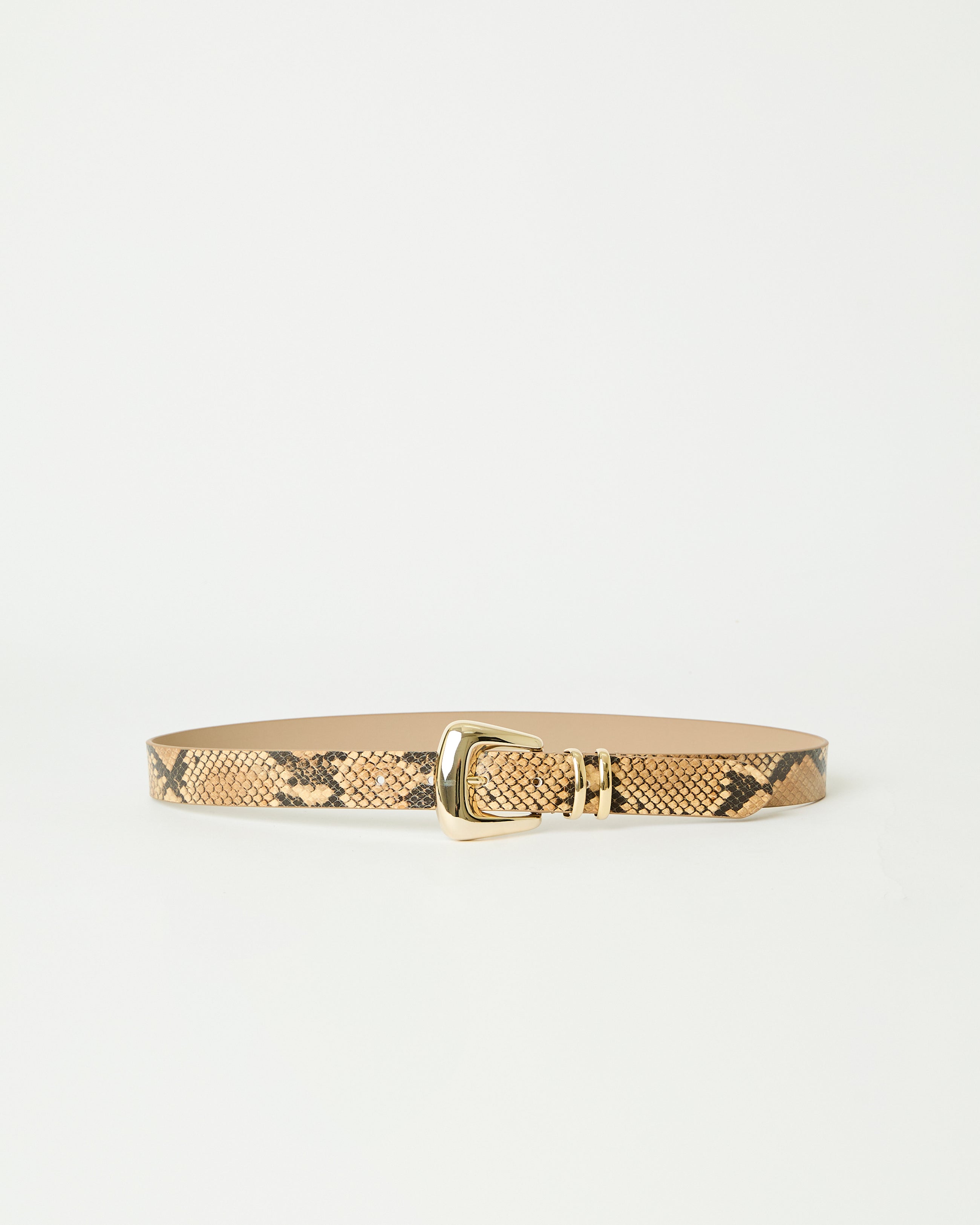 MILAN PYTHON LEATHER BELT