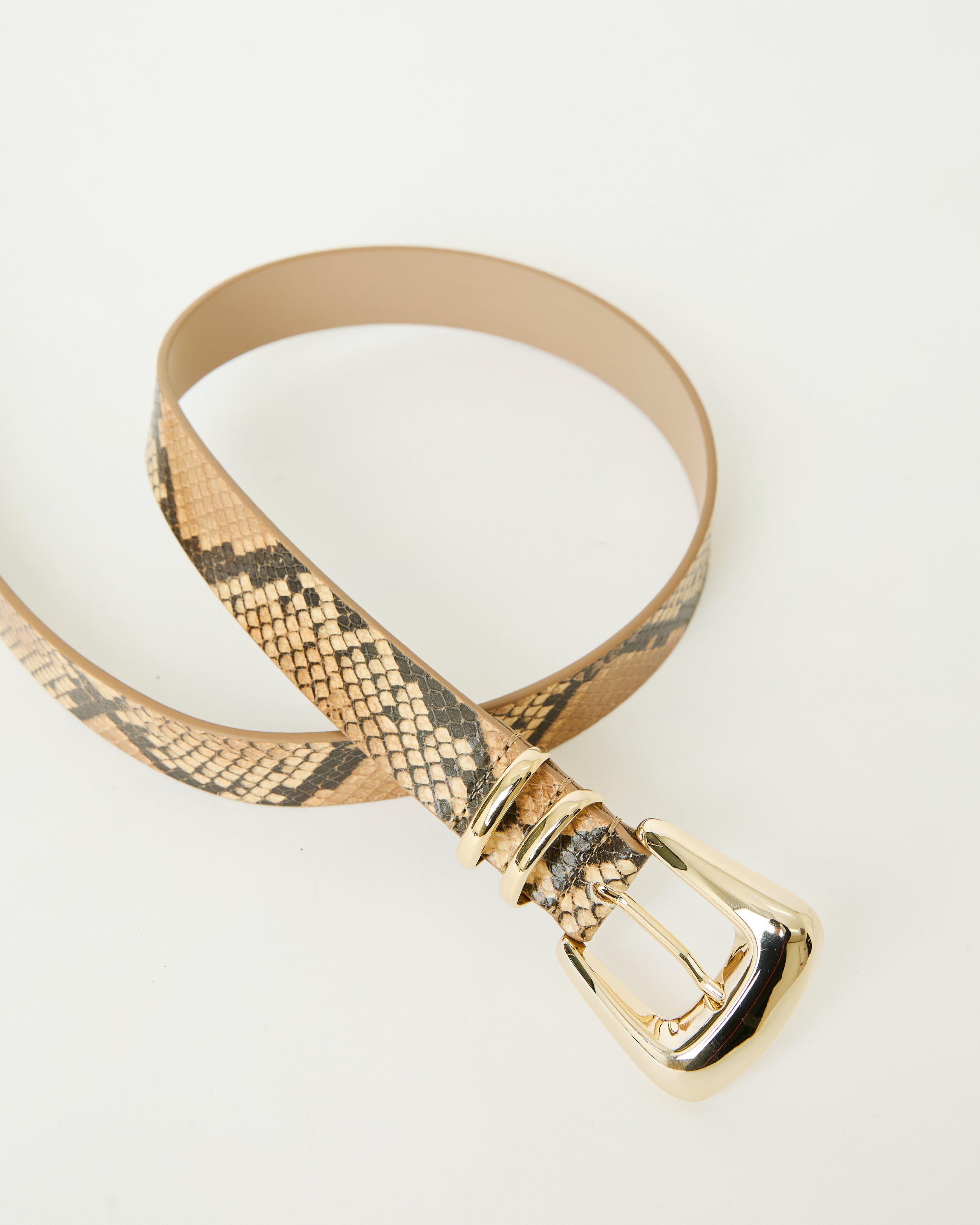 MILAN PYTHON LEATHER BELT - BELT