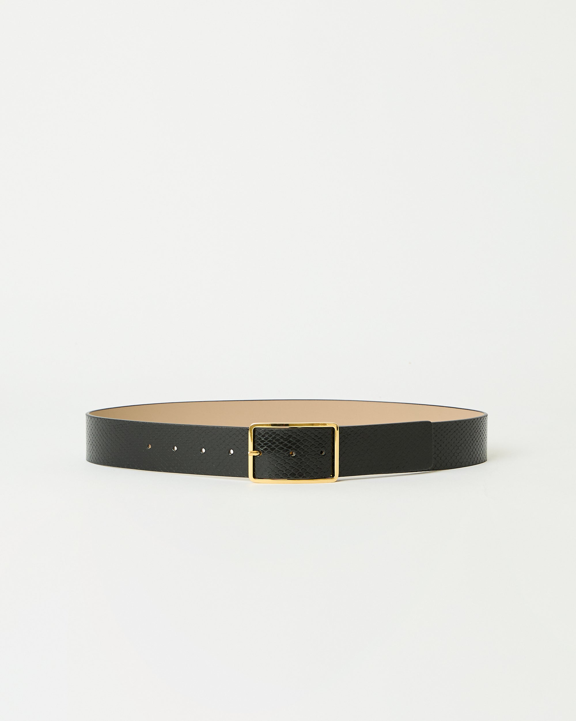 MILLA PYTHON LEATHER BELT