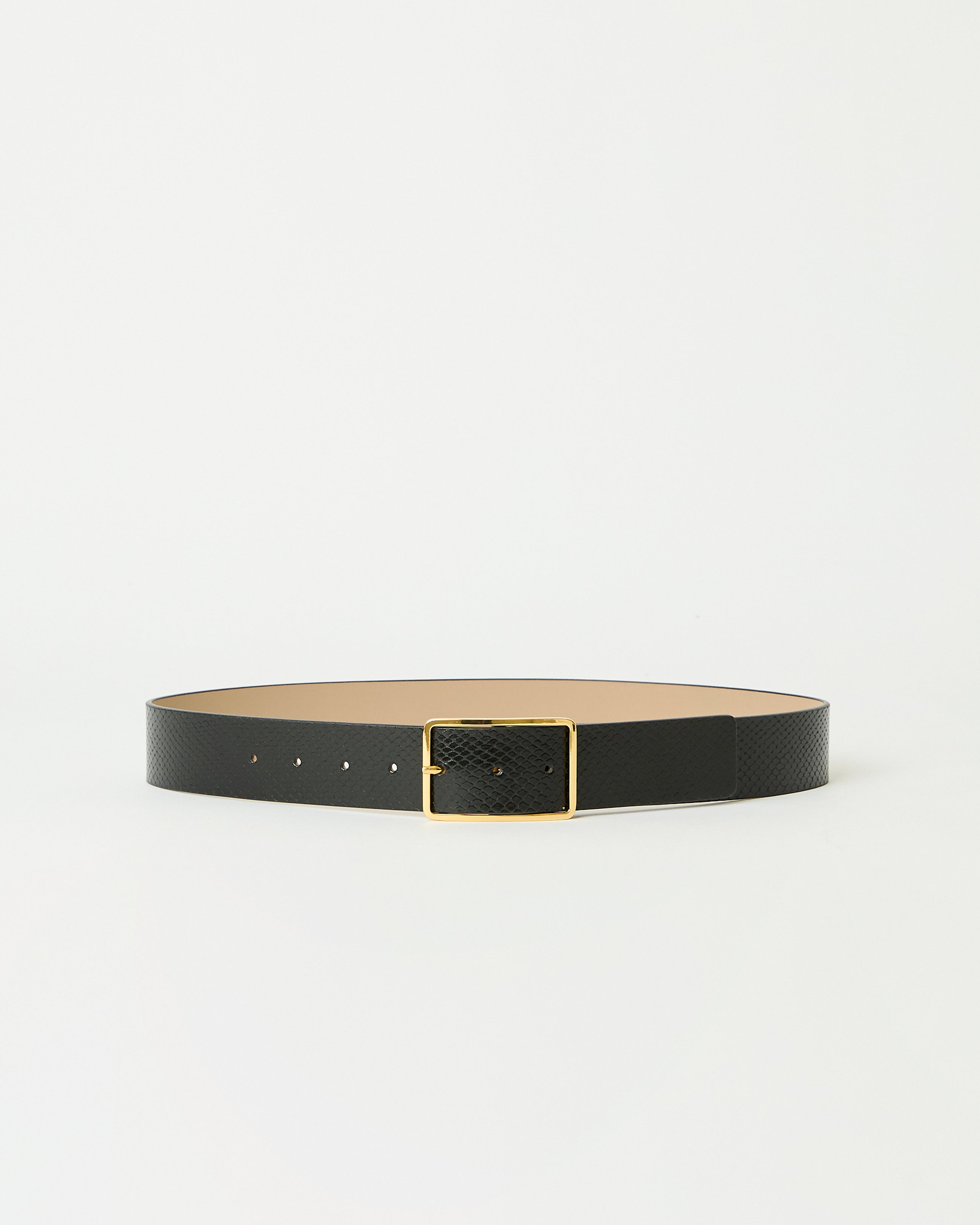 MILLA PYTHON LEATHER BELT