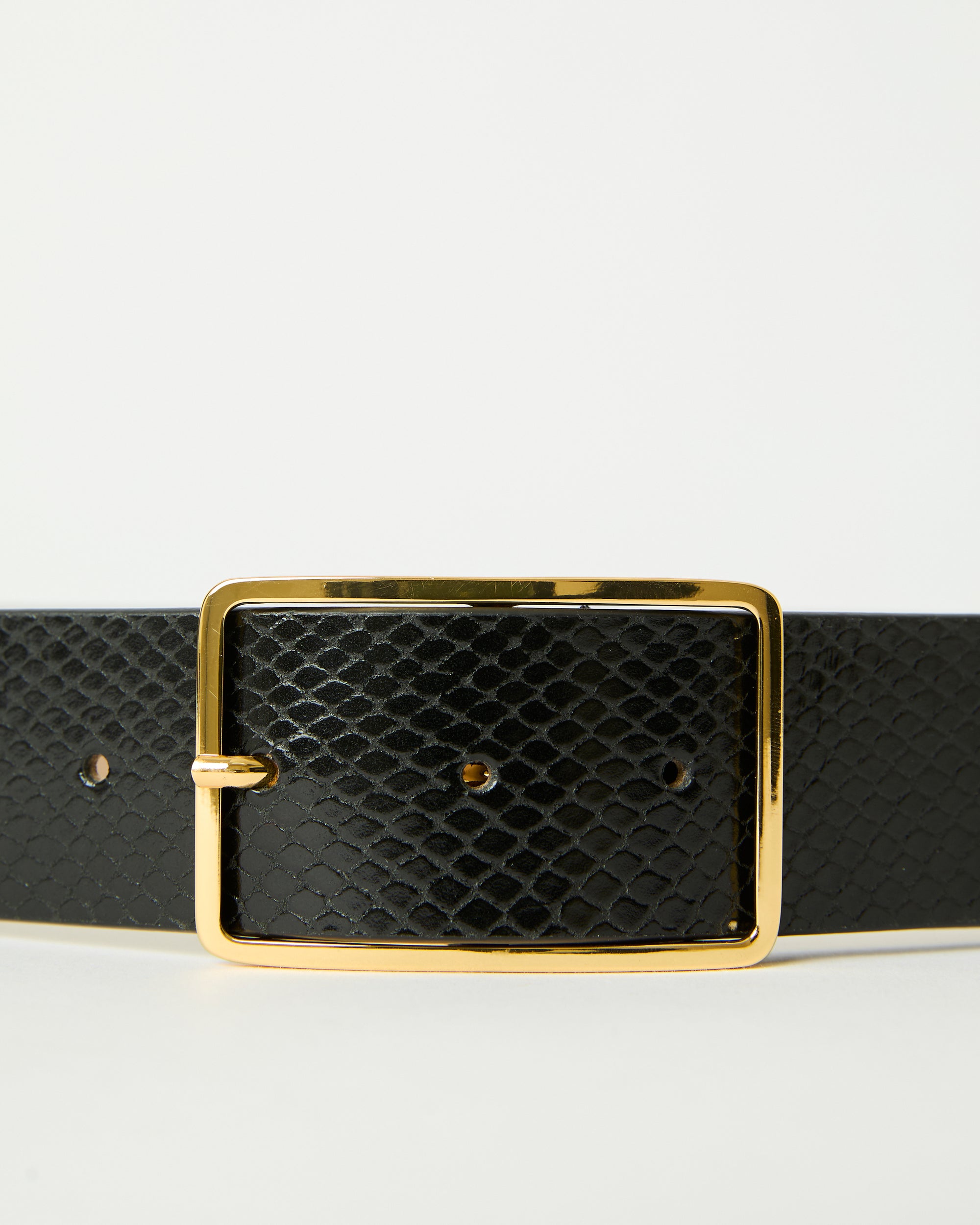 MILLA PYTHON LEATHER BELT
