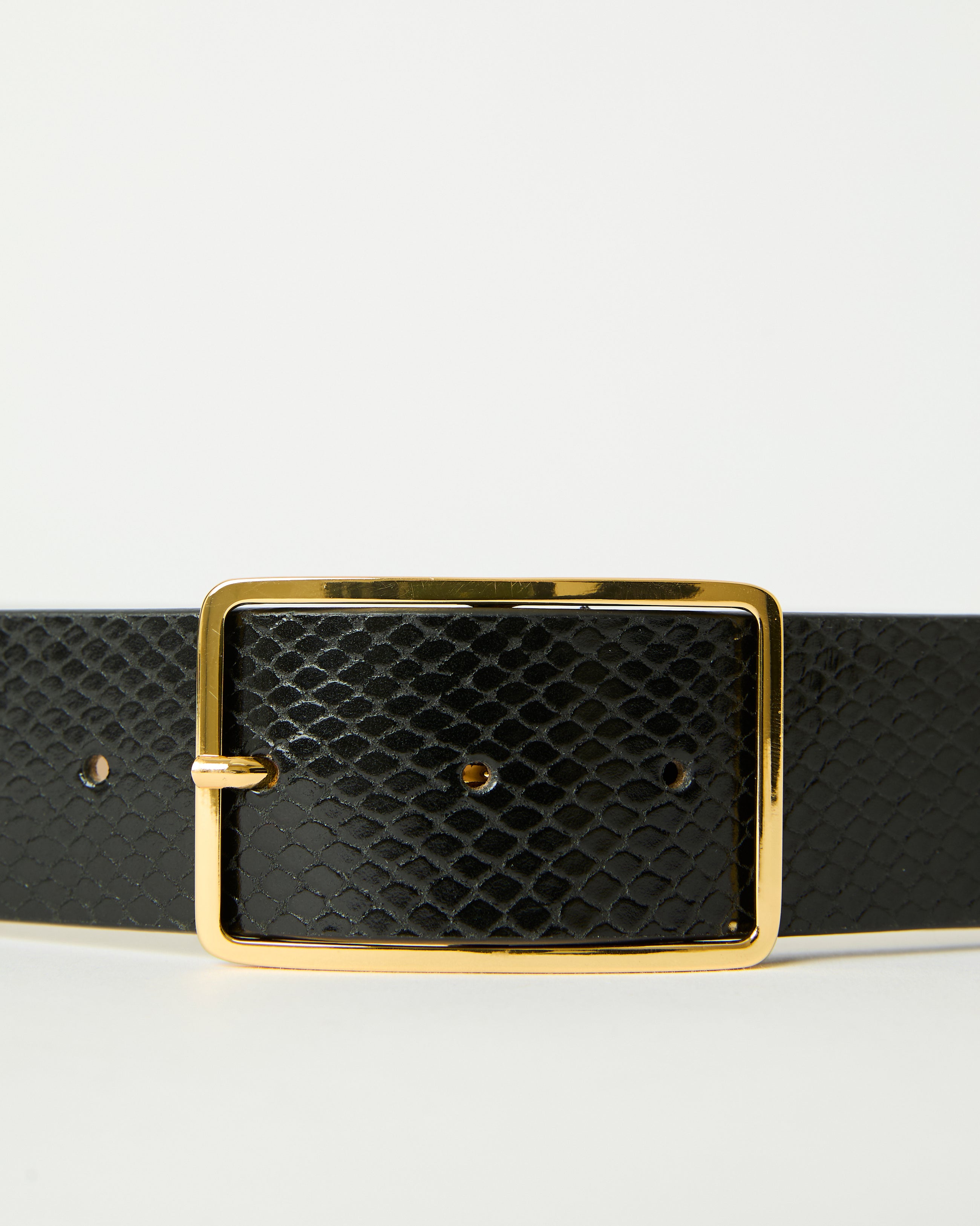 MILLA PYTHON LEATHER BELT