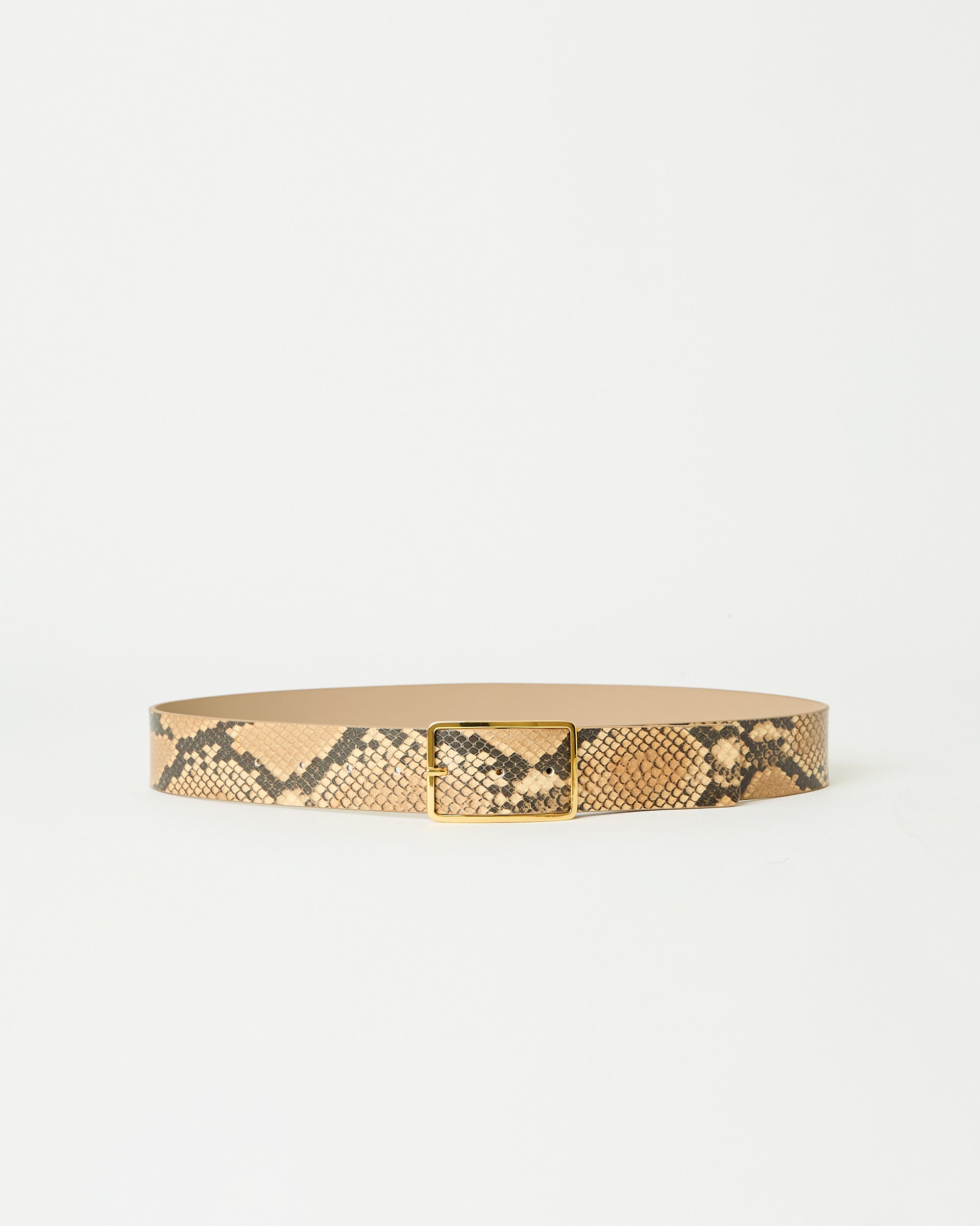 MILLA PYTHON LEATHER BELT