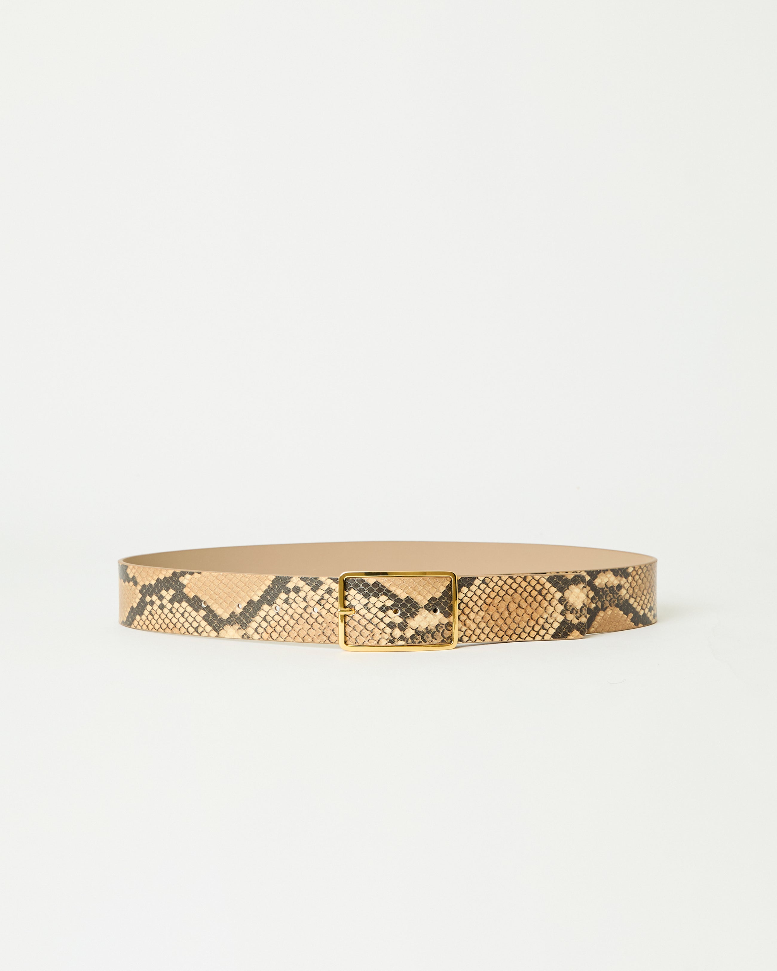 MILLA PYTHON LEATHER BELT