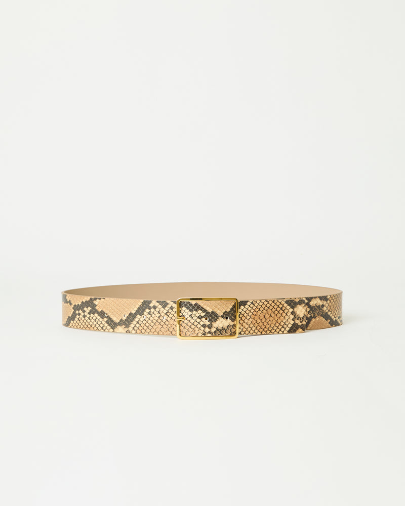 MILLA PYTHON LEATHER BELT