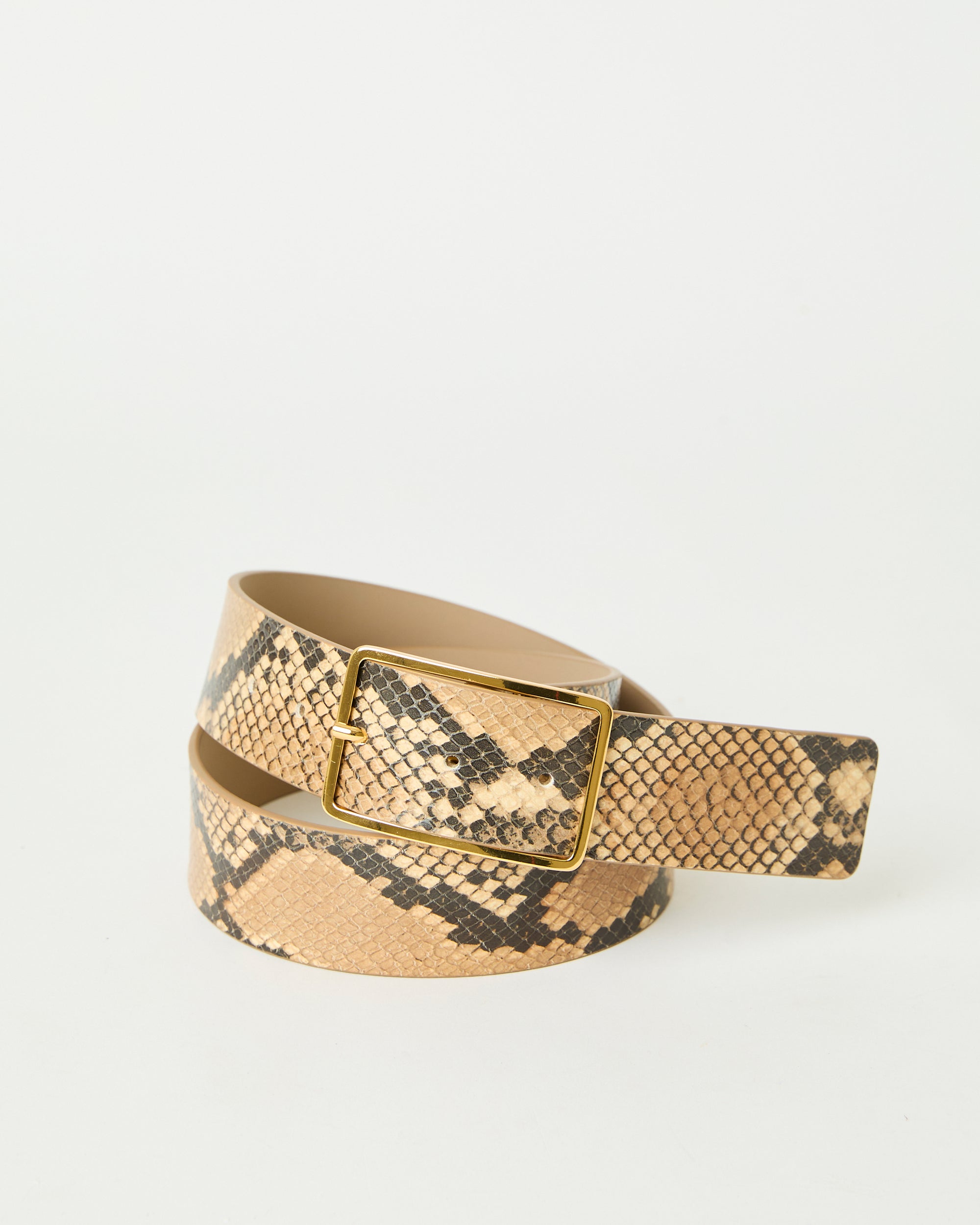 MILLA PYTHON LEATHER BELT