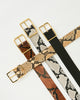 MILLA PYTHON LEATHER BELT