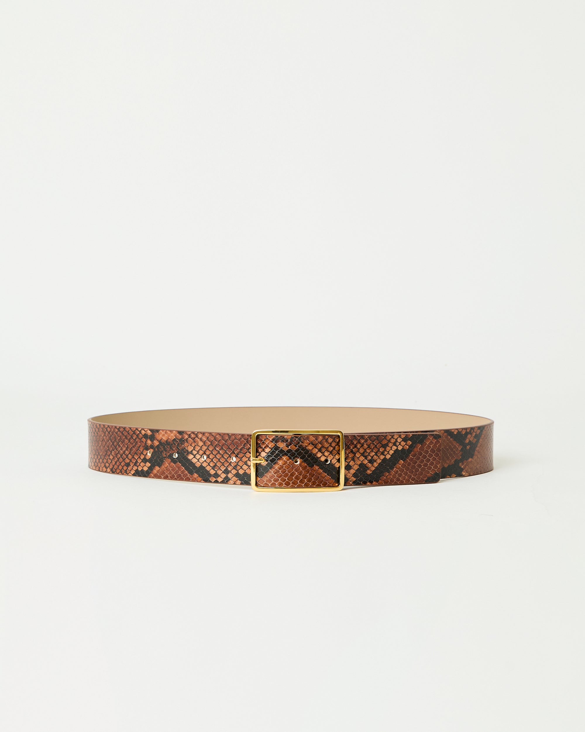MILLA PYTHON LEATHER BELT