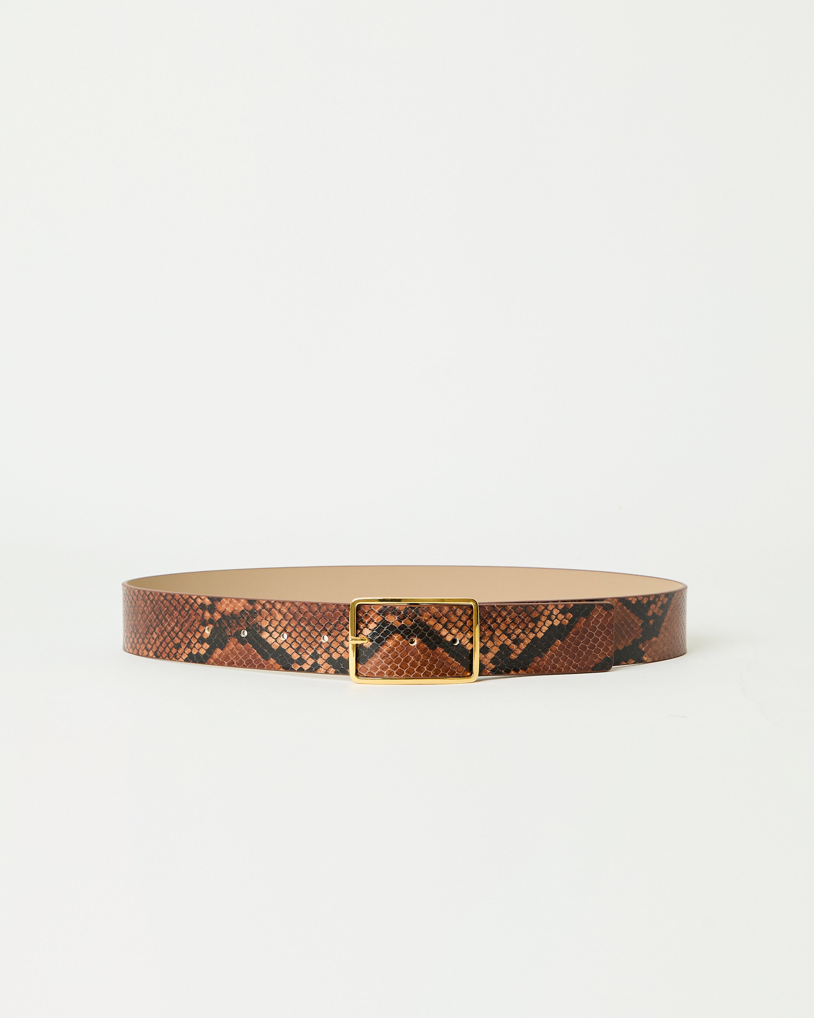 MILLA PYTHON LEATHER BELT