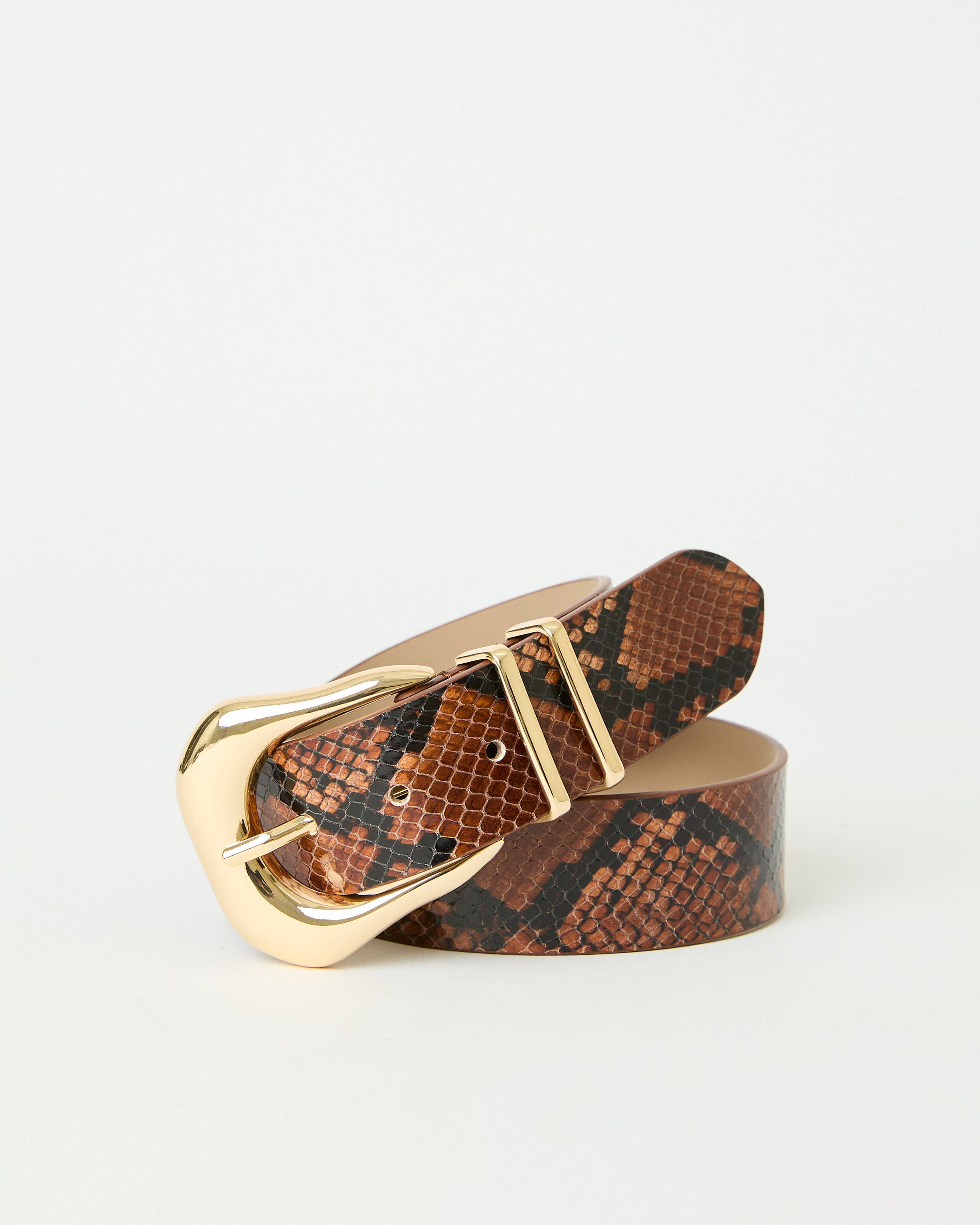 KODA PYTHON LEATHER BELT - BELT