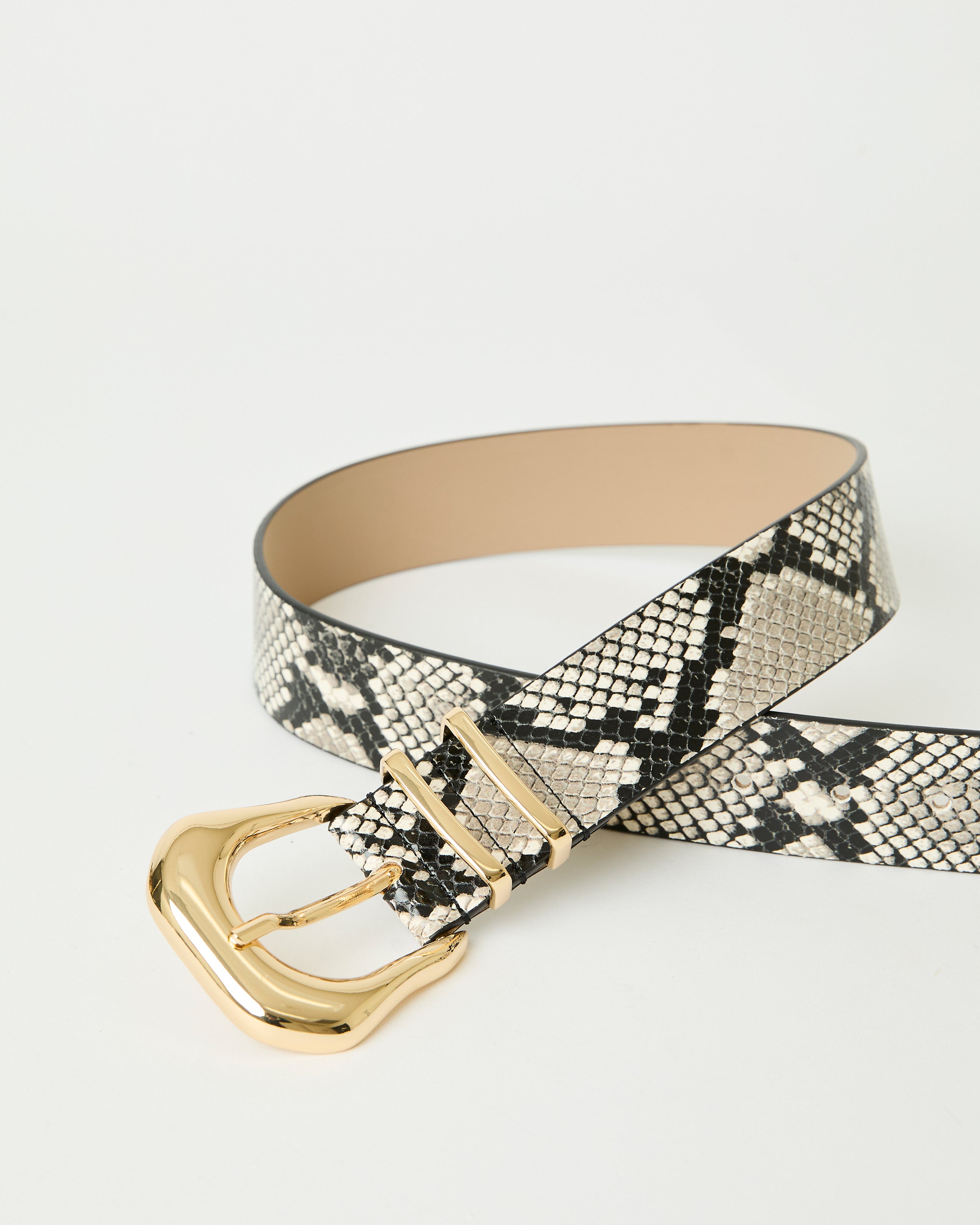 KODA PYTHON LEATHER BELT - BELT