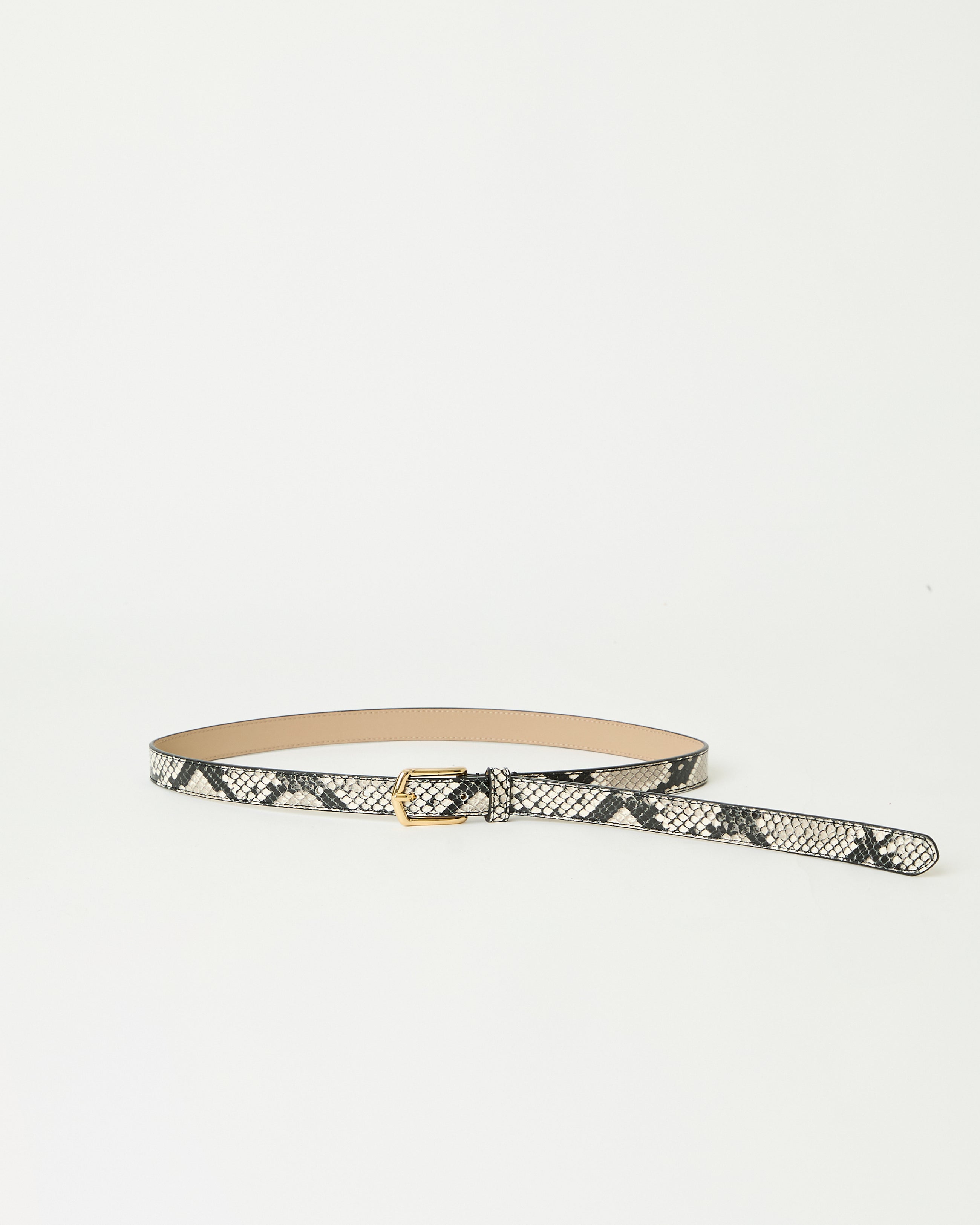 CALVIN PYTHON LEATHER BELT - BELT