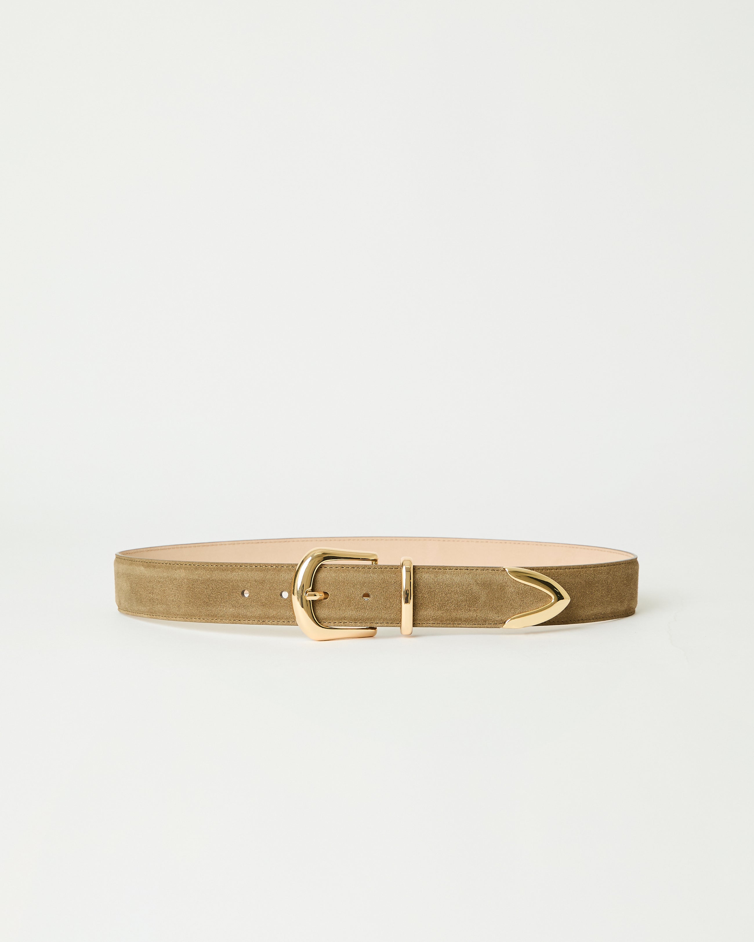MARC SUEDE BELT Dk. Moss Gold - BELT