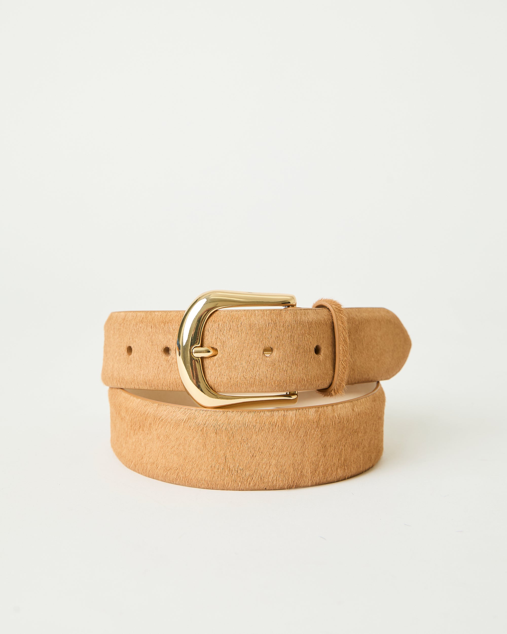 KENNEDY CALF-HAIR LEATHER BELT