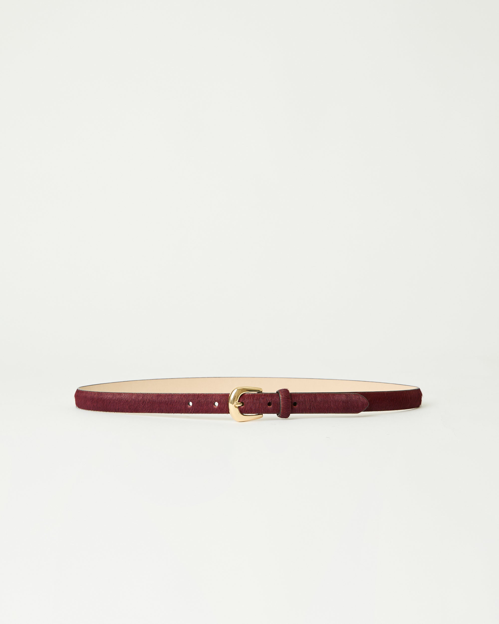 KENNEDY MINI CALF-HAIR LEATHER BELT