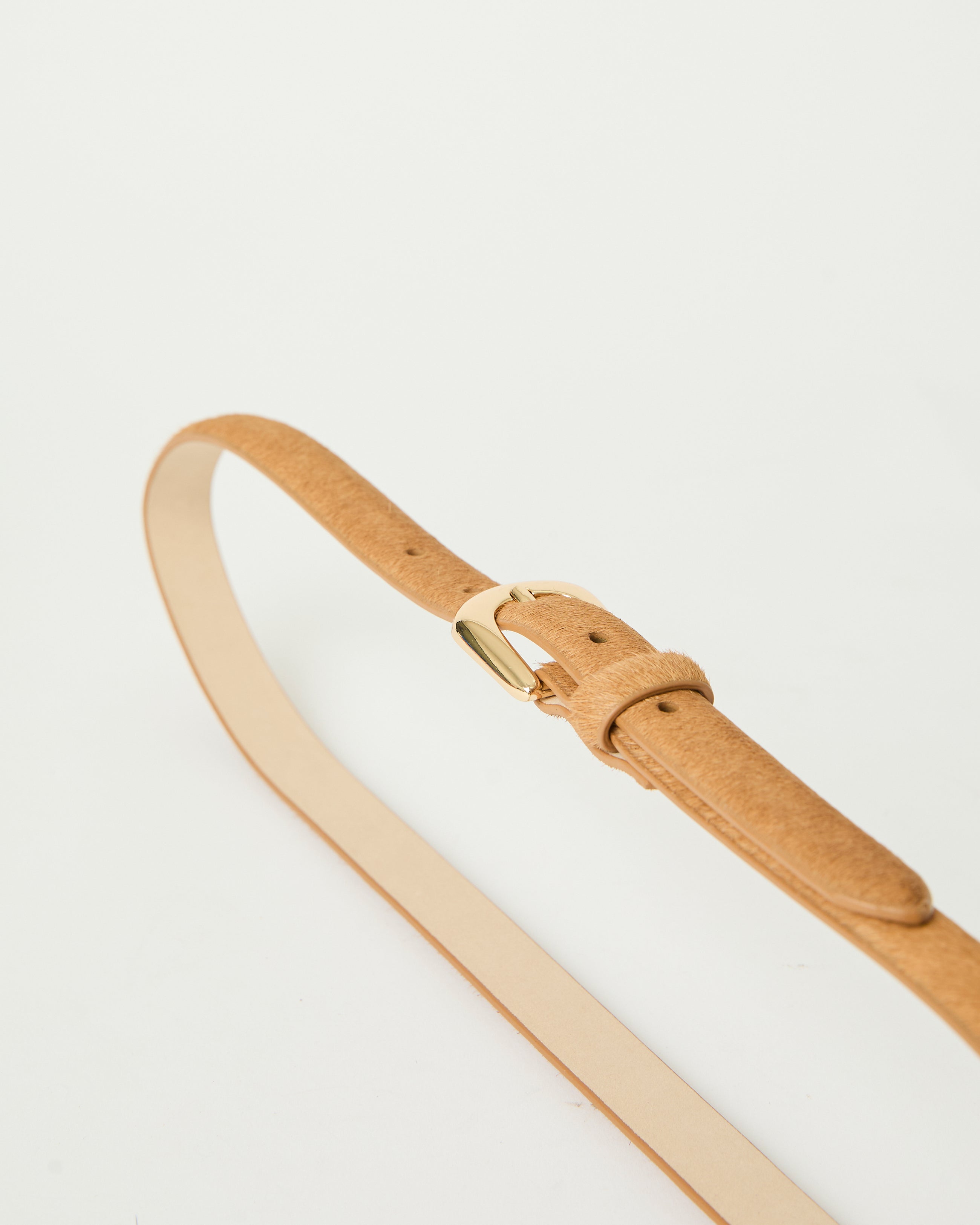 KENNEDY MINI CALF-HAIR LEATHER BELT