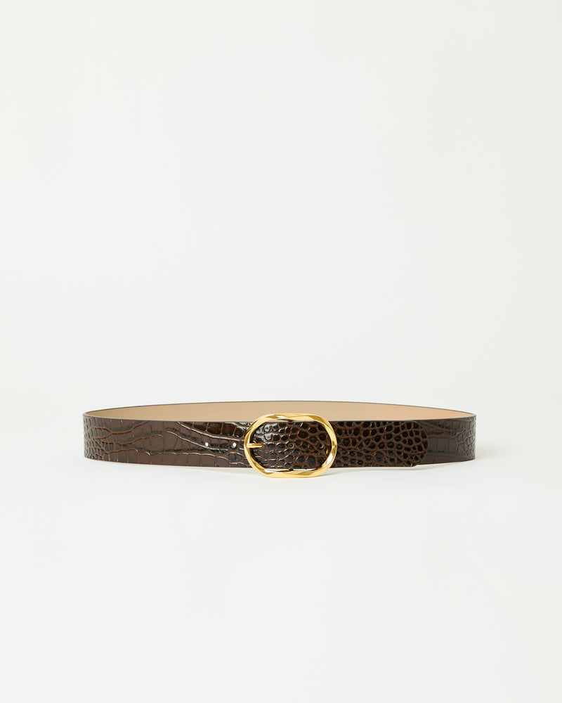 KYRA CROCO LEATHER BELT