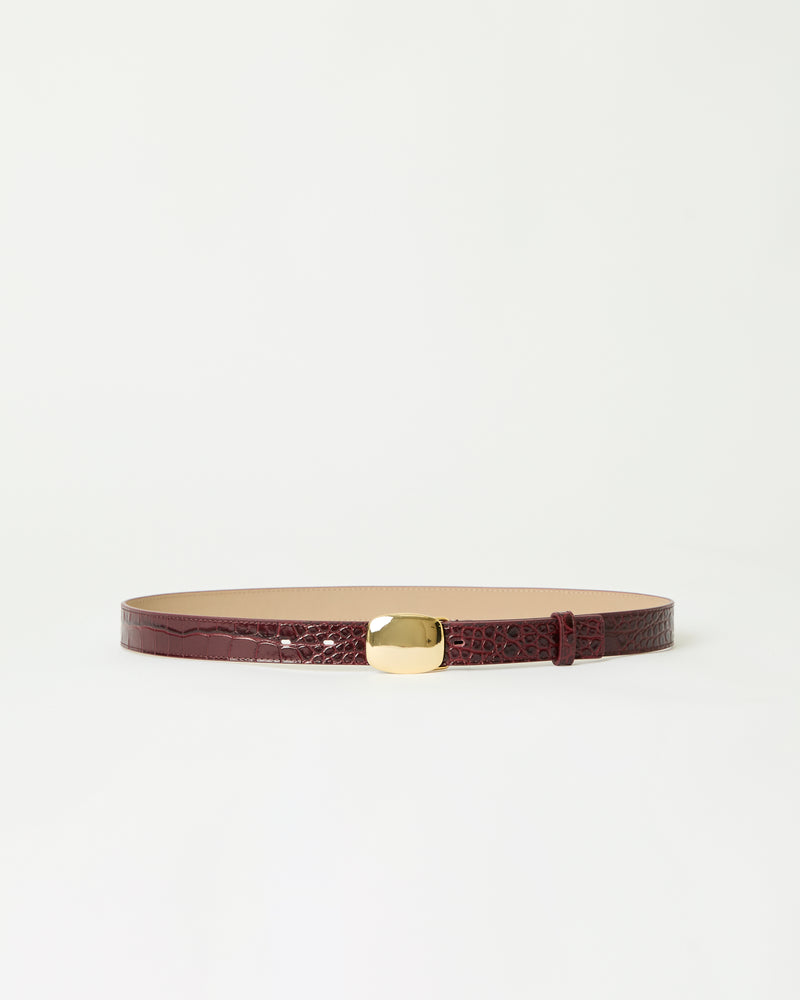 JACOB CROCO LEATHER BELT