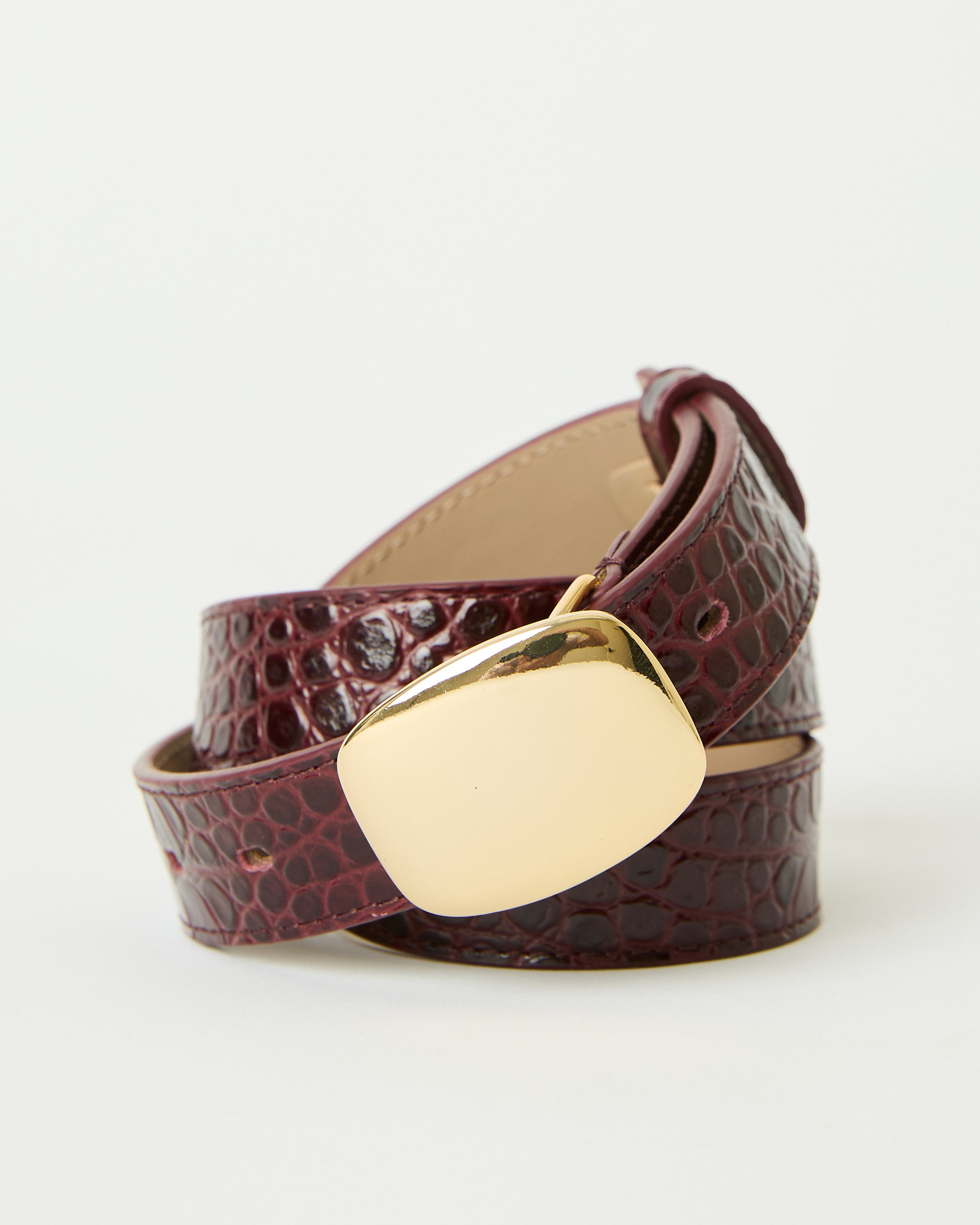 JACOB CROCO LEATHER BELT