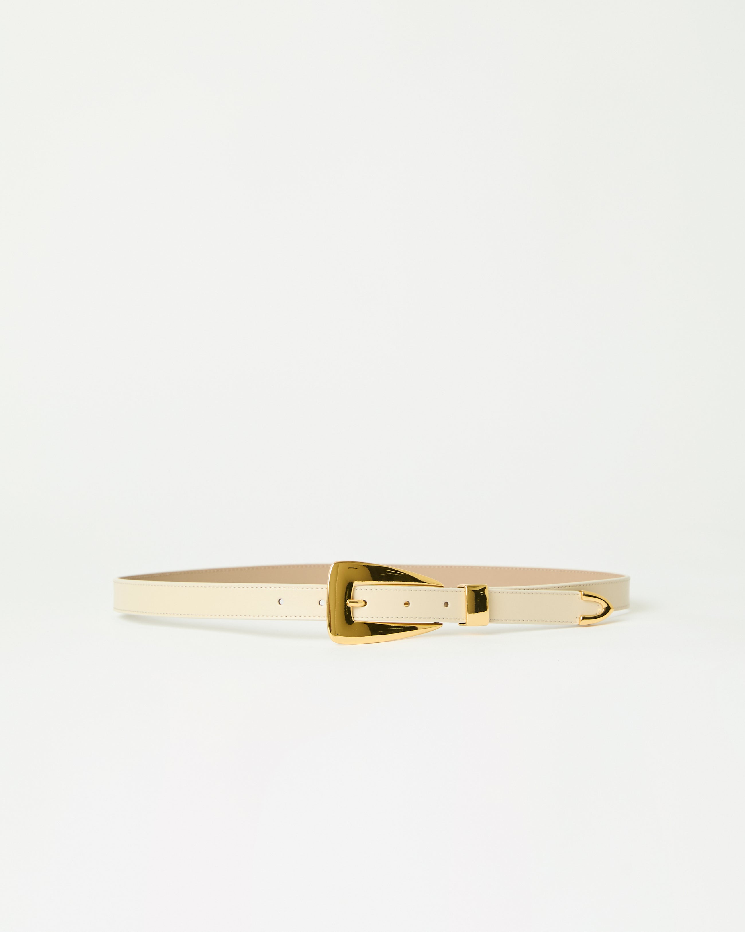 BRIAR LEATHER BELT (FINAL SALE) Cream Gold - BELT