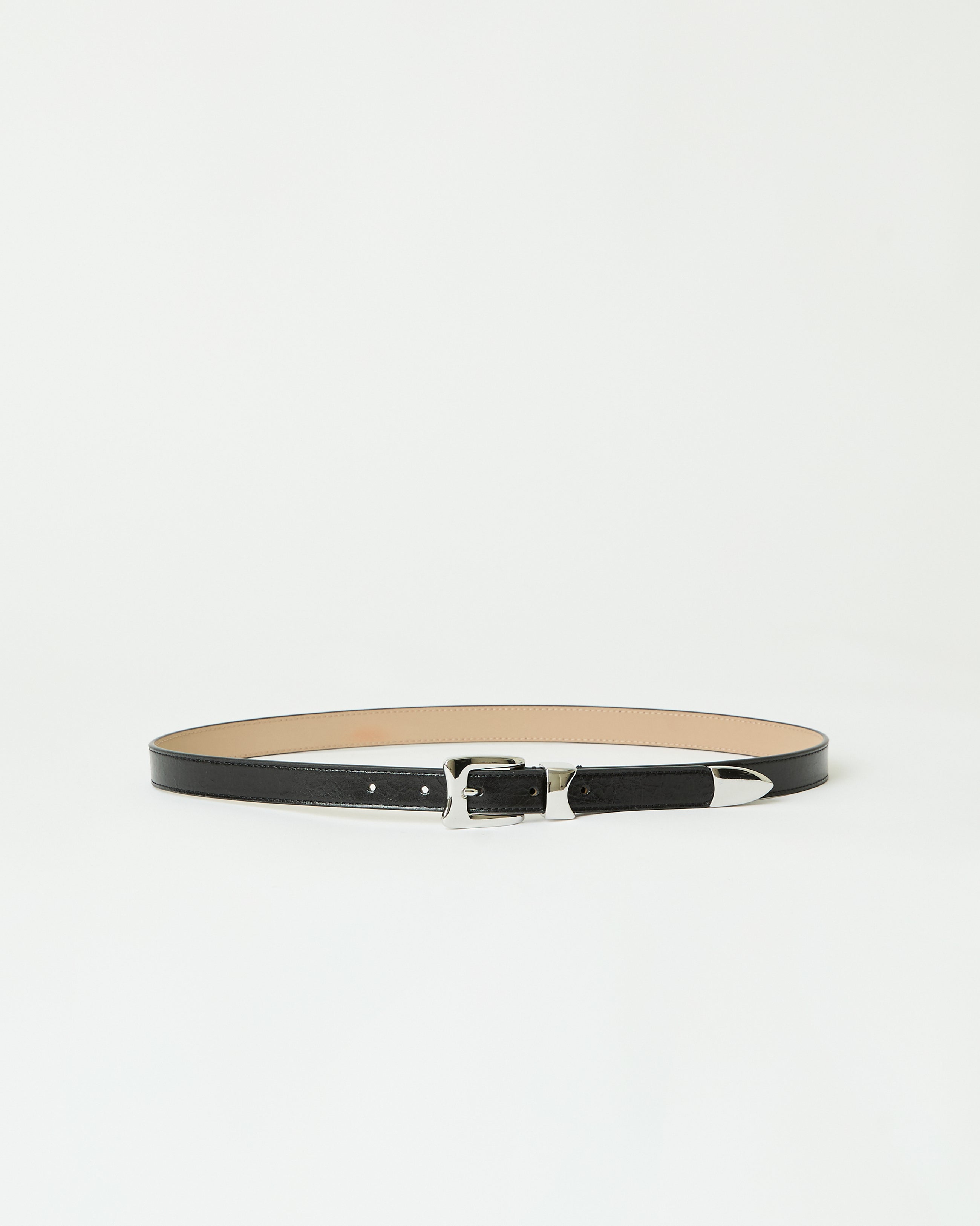 AIDEN RUGOUS LEATHER BELT - BELT
