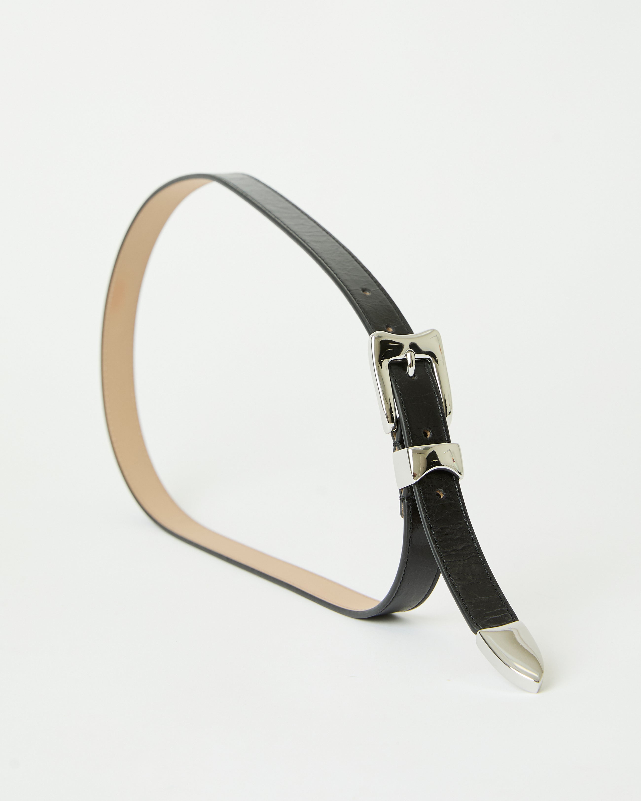 AIDEN RUGOUS LEATHER BELT