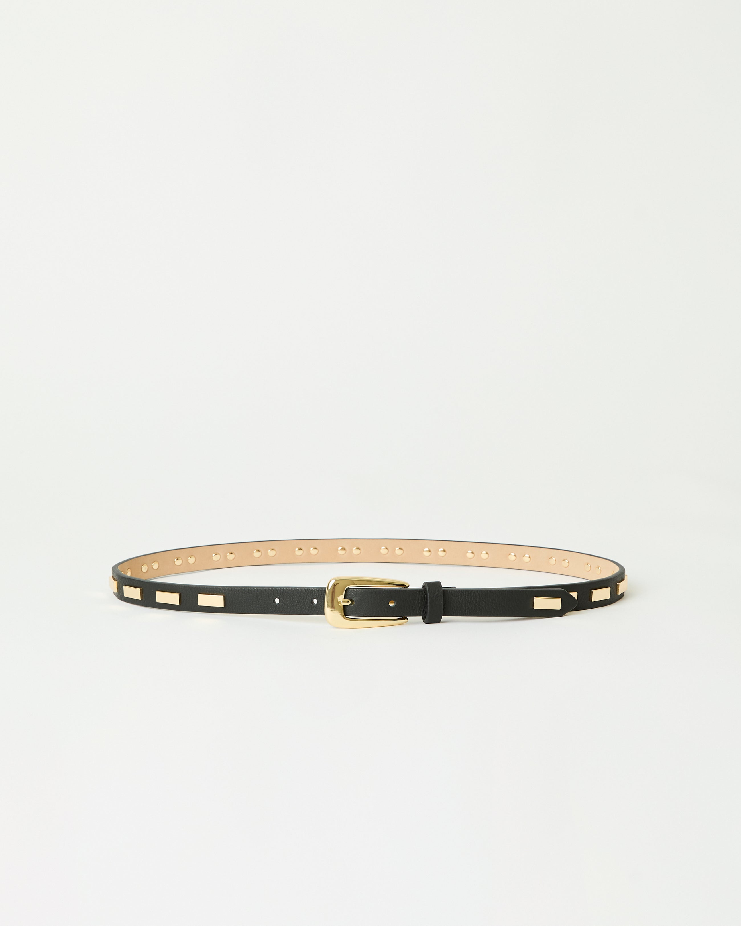 LOWEN LEATHER BELT (FINAL SALE) Black Gold - BELT