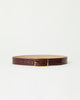 MILLA CROCO LEATHER BELT