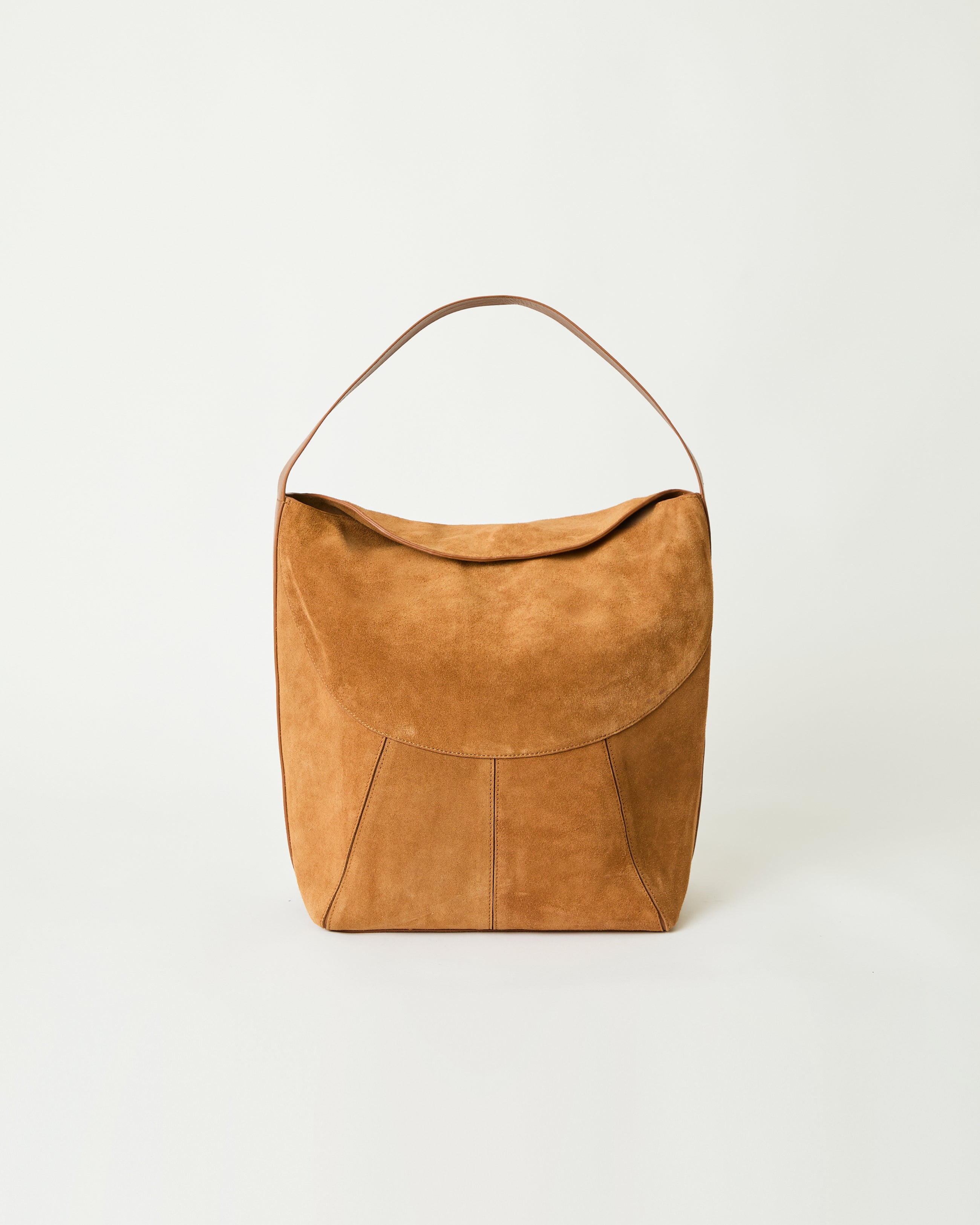 ROWE SUEDE BUCKET BAG Cuoio - HANDBAGS