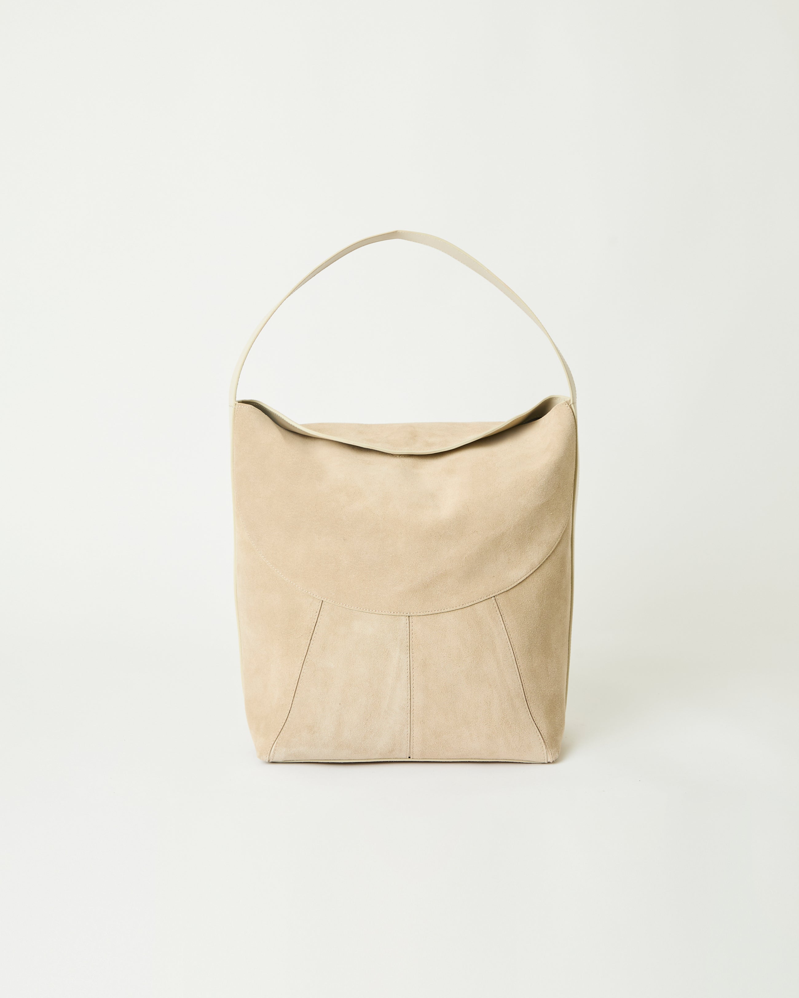 ROWE SUEDE BUCKET BAG Taupe - HANDBAGS