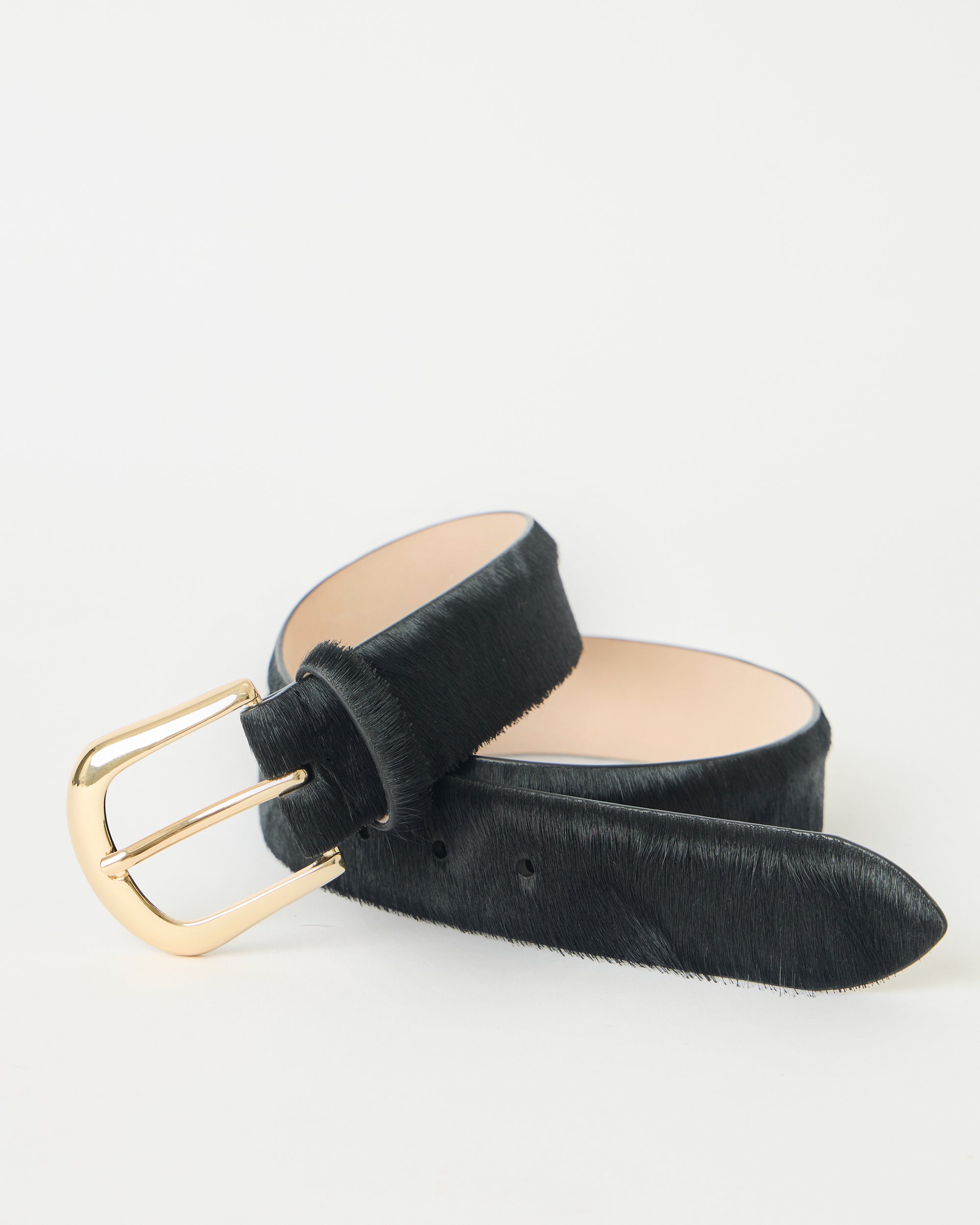 KENNEDY CALF-HAIR LEATHER BELT