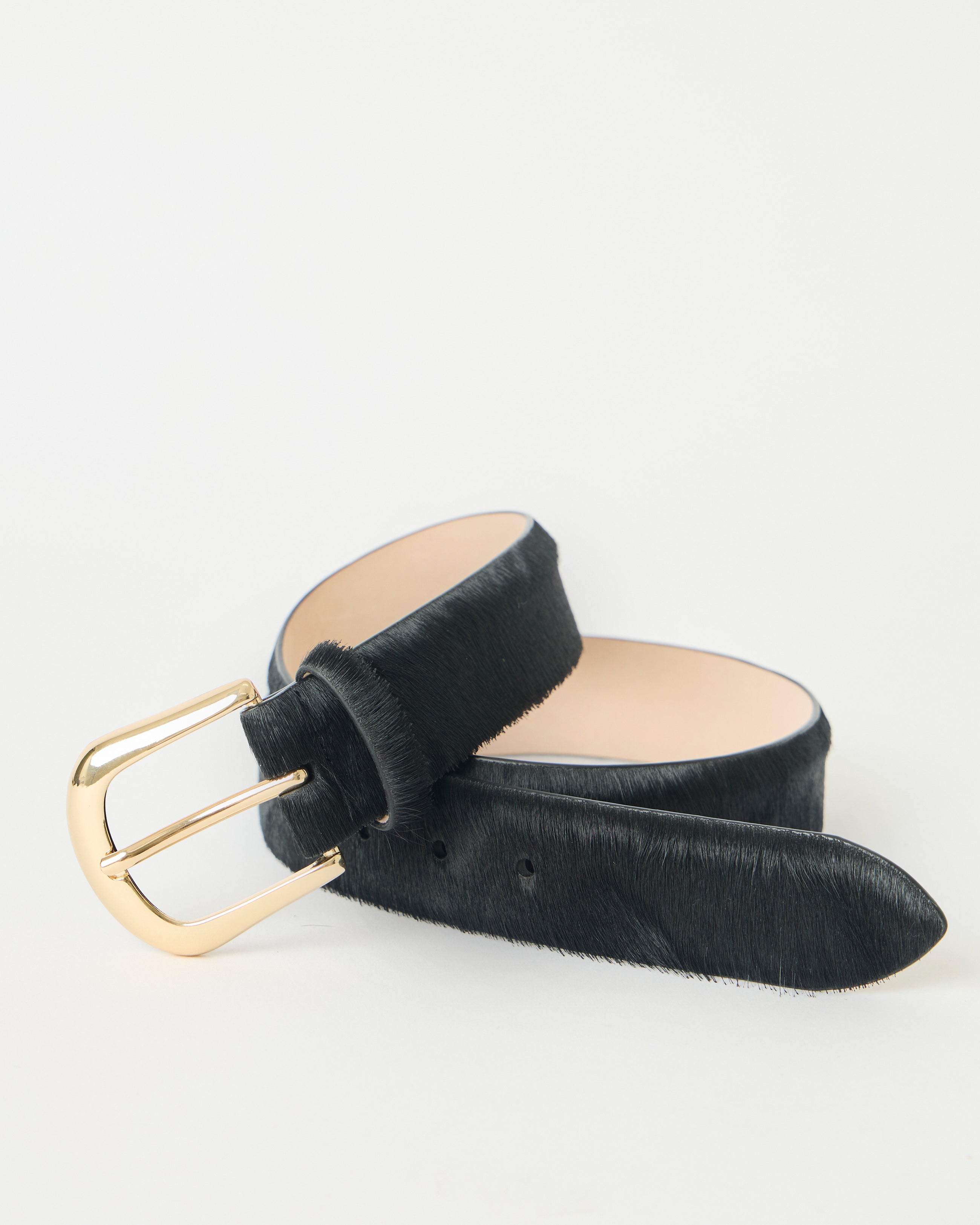 KENNEDY CALF-HAIR LEATHER BELT