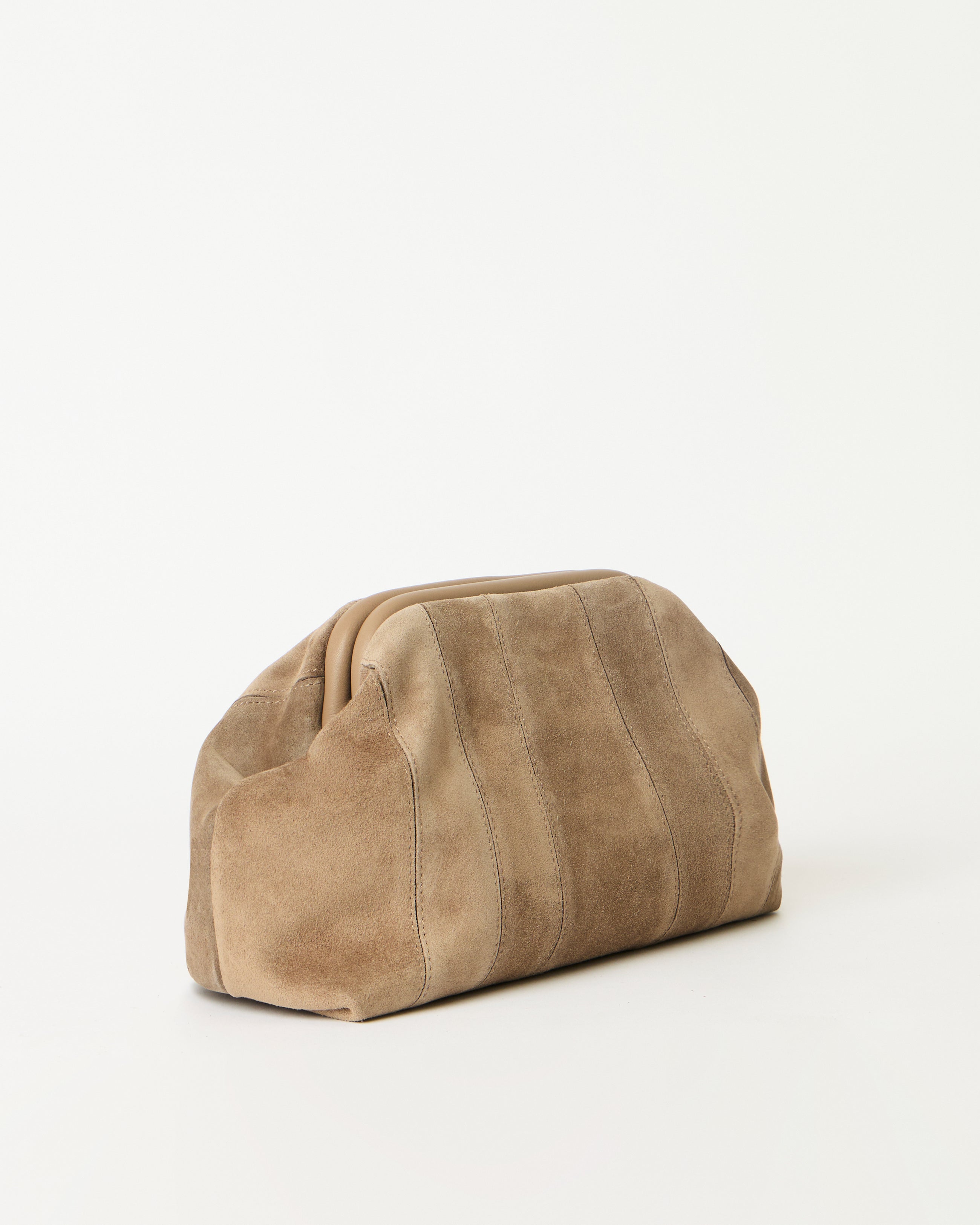 ROWE SUEDE CLUTCH LEATHER BAG - HANDBAGS