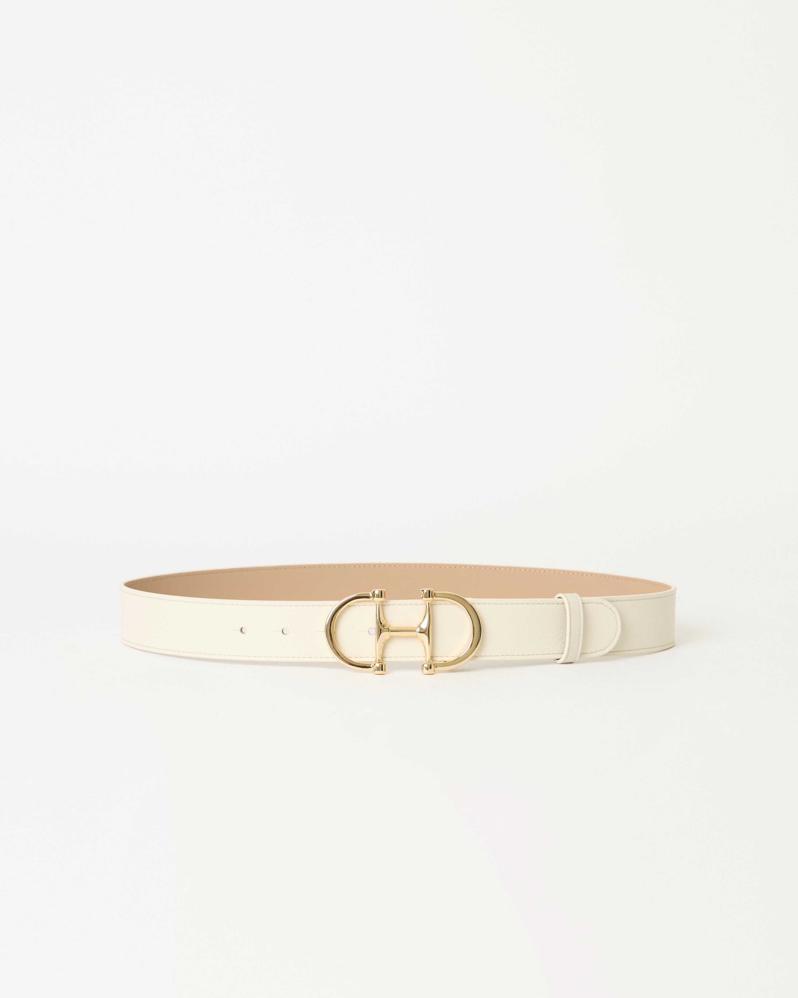 LOU LEATHER BELT Gesso Gold - BELT