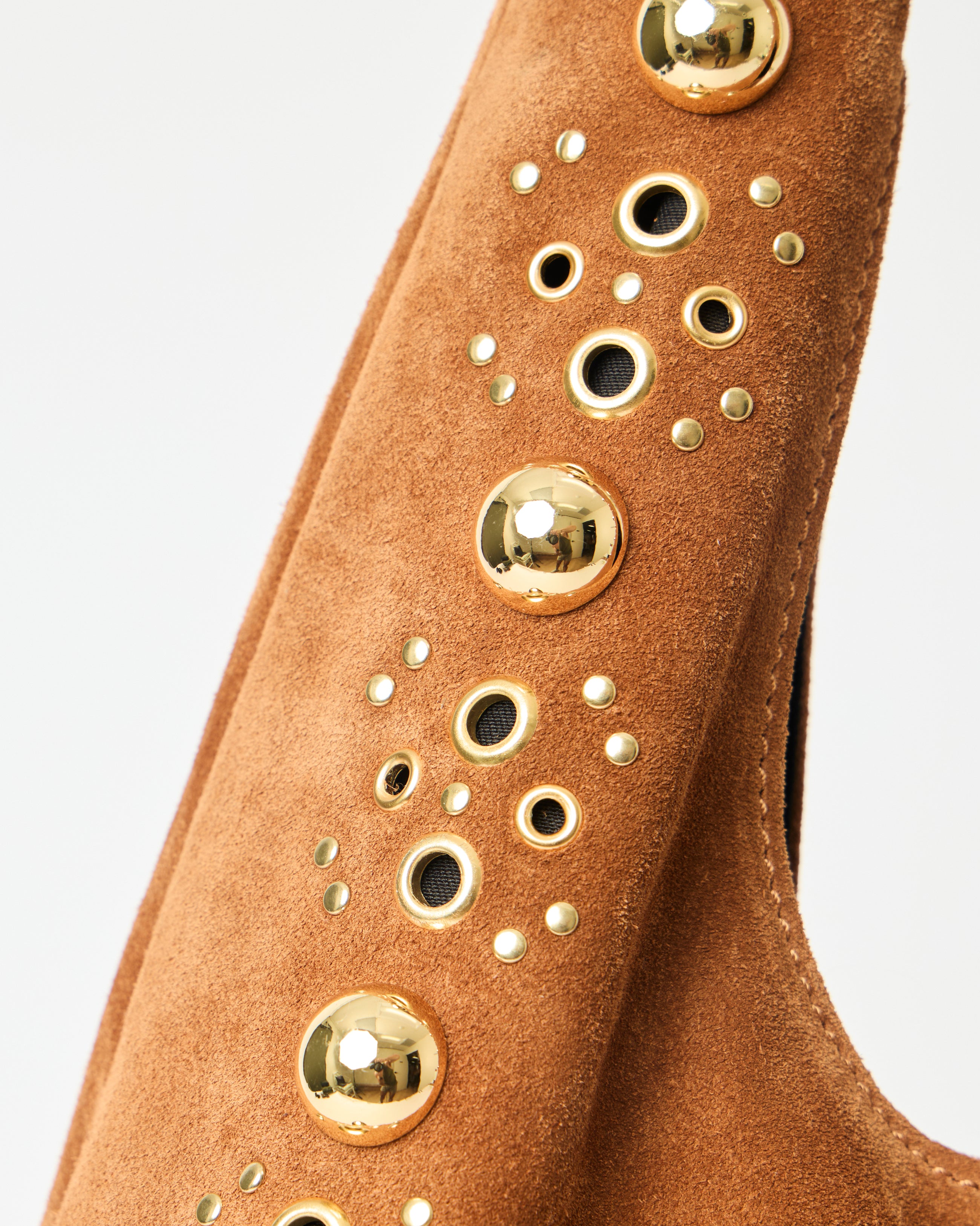 INEZ STUDDED SUEDE HOBO - HANDBAGS