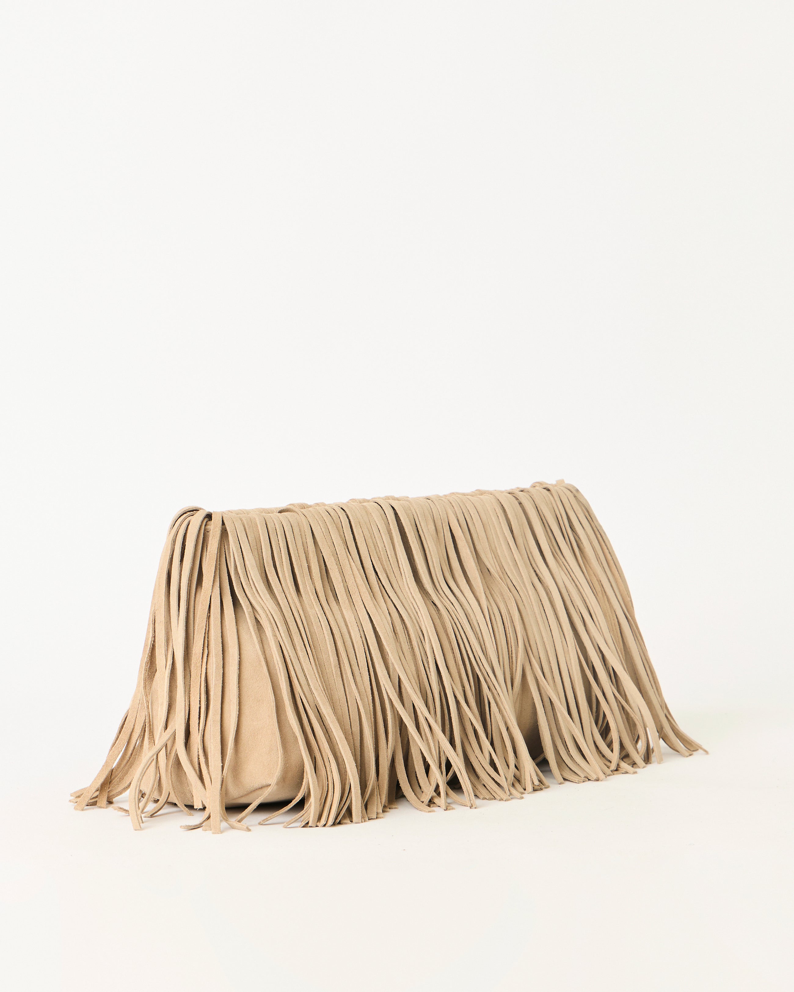 MELROSE SUEDE CLUTCH - HANDBAGS