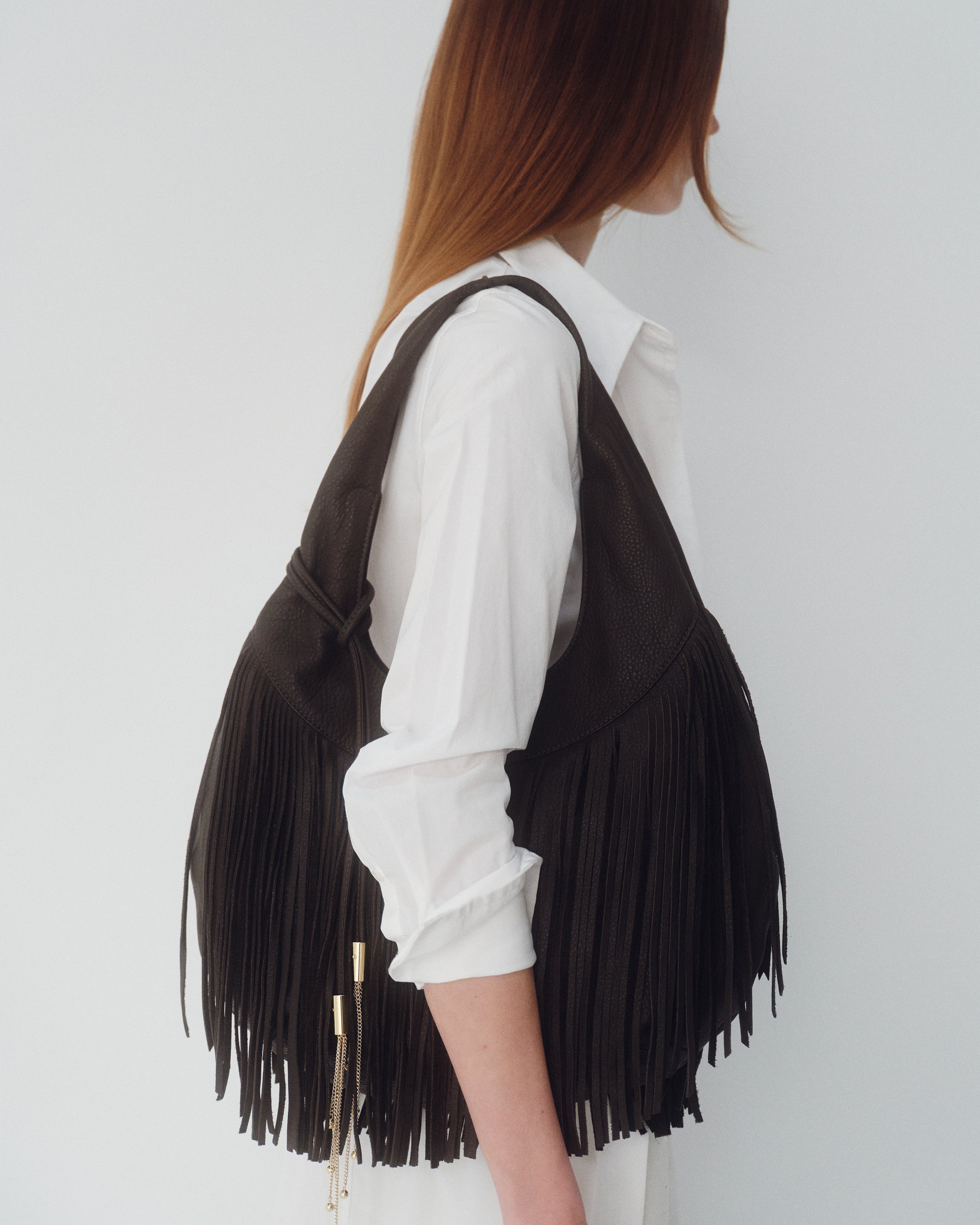 MELROSE LEATHER HOBO - HANDBAGS