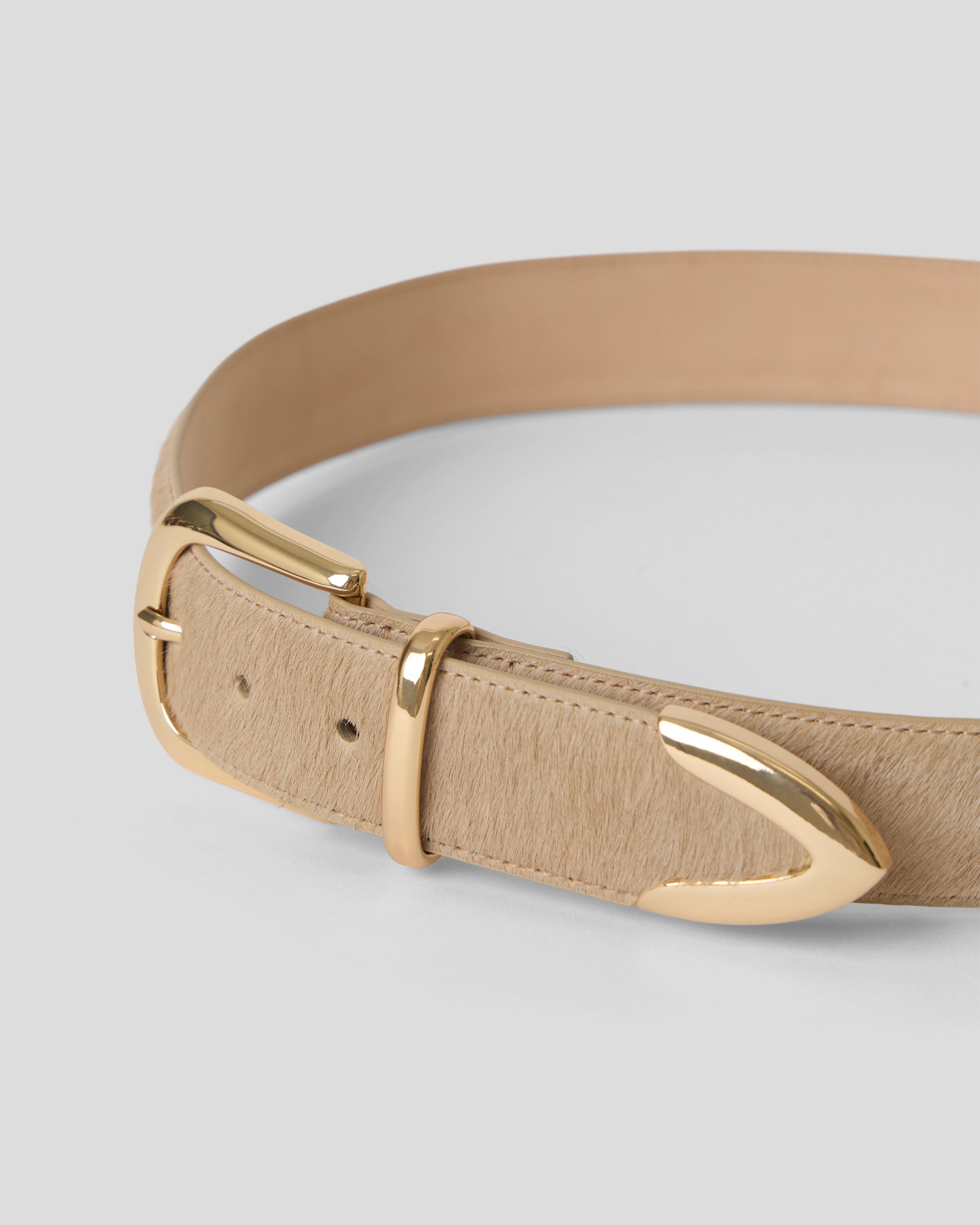 MARC CALF-HAIR LEATHER BELT - BELT